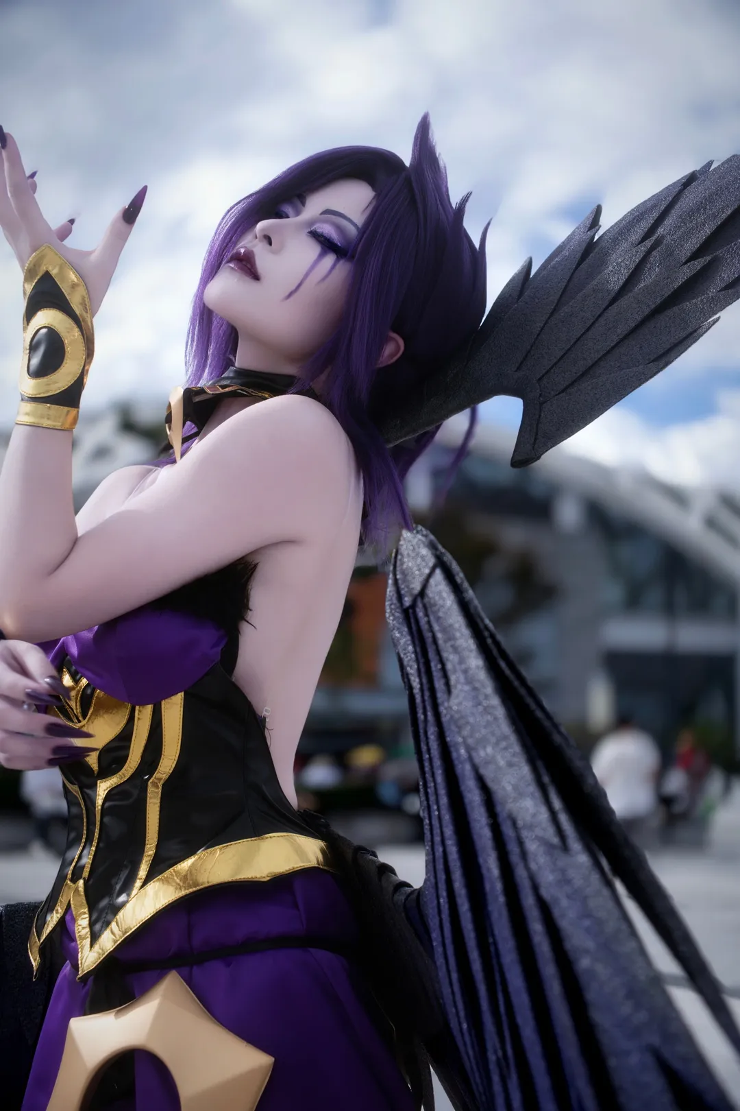 漫展返图, 户外cosplay, cosplay摄影, 英雄联盟, 莫甘娜cos - 第2张