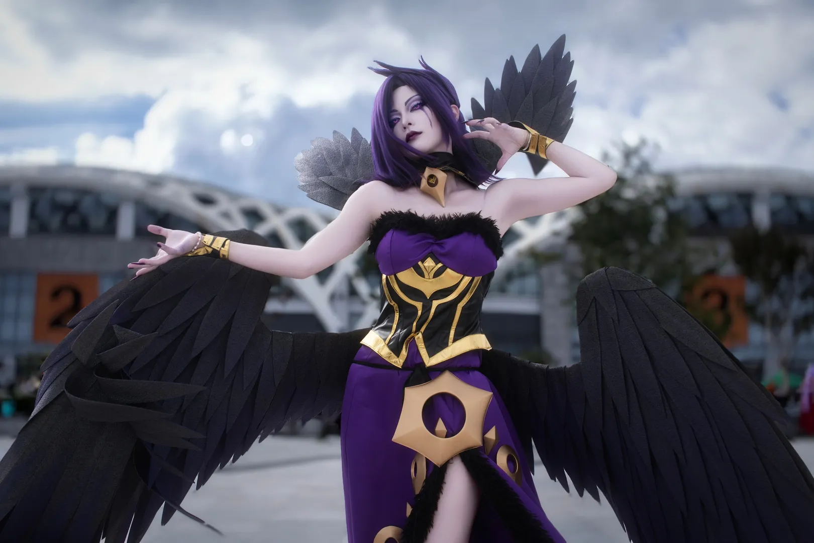 漫展返图, 户外cosplay, cosplay摄影, 英雄联盟, 莫甘娜cos
