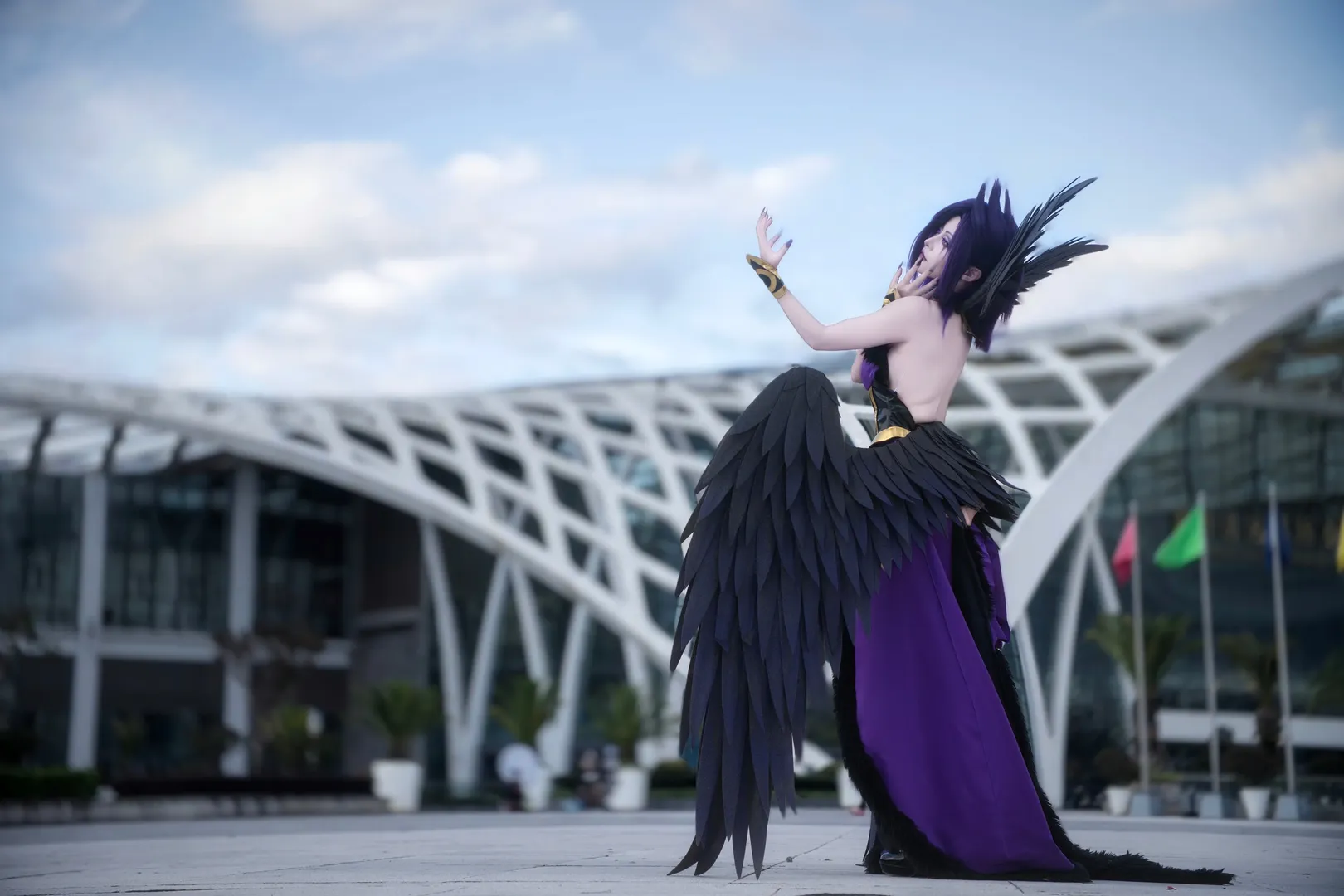 漫展返图, 户外cosplay, cosplay摄影, 英雄联盟, 莫甘娜cos - 第7张