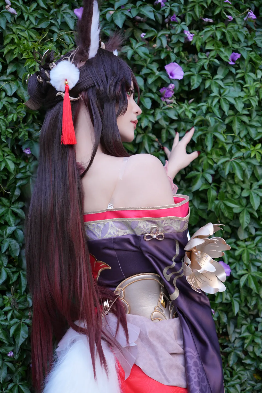 Fugue Cosplay, Honkai: Star Rail, Anime cosplay, Ancient style animal ears, Fox-folk cosplay - Image 1