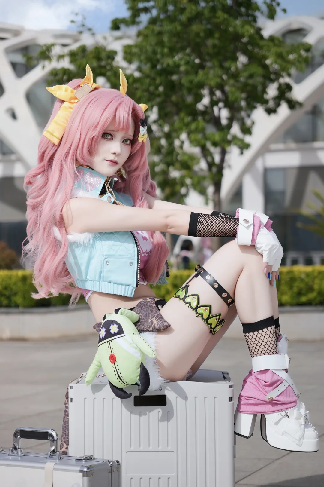 绝区零, cosplay, 户外摄影, 妮可德玛拉cos, 渔网袜穿搭 - 第1张