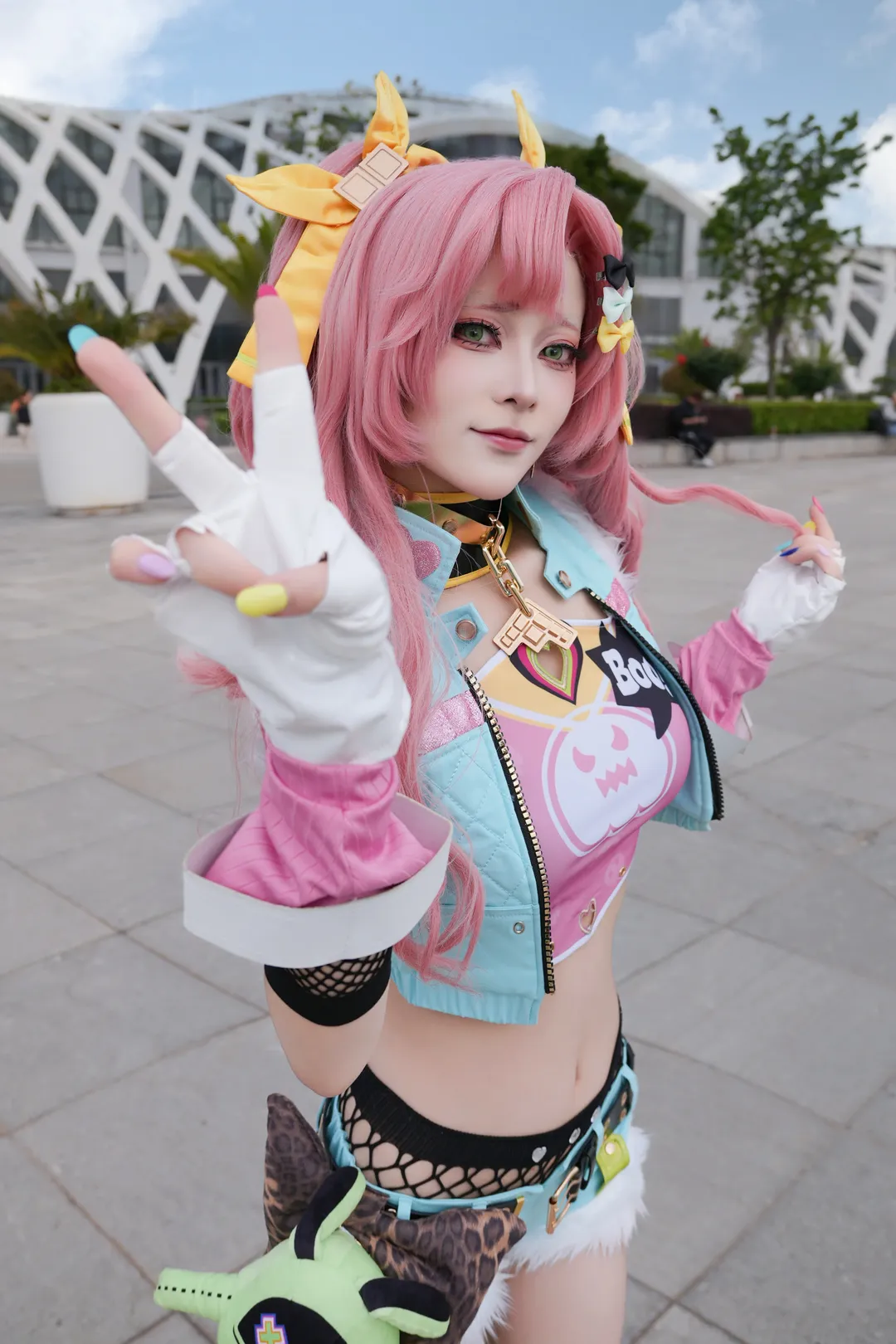 绝区零, cosplay, 户外摄影, 妮可德玛拉cos, 渔网袜穿搭 - 第2张
