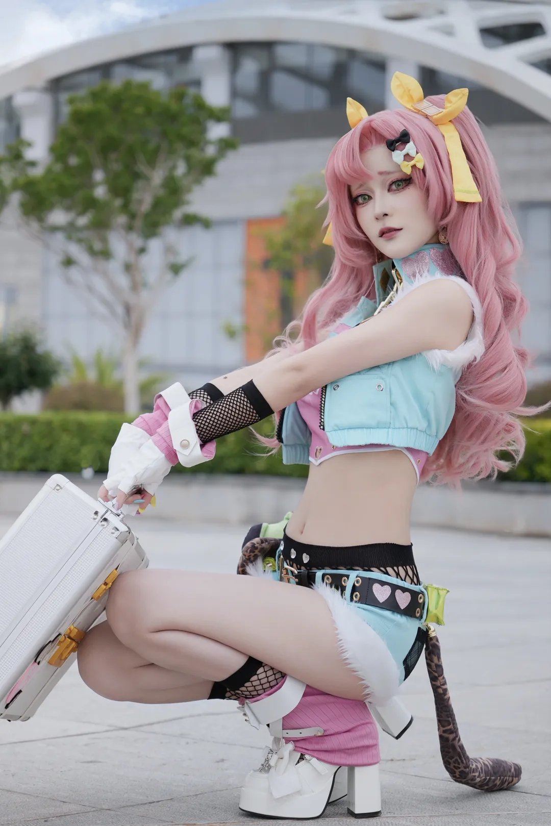 绝区零, cosplay, 户外摄影, 妮可德玛拉cos, 渔网袜穿搭 - 第5张