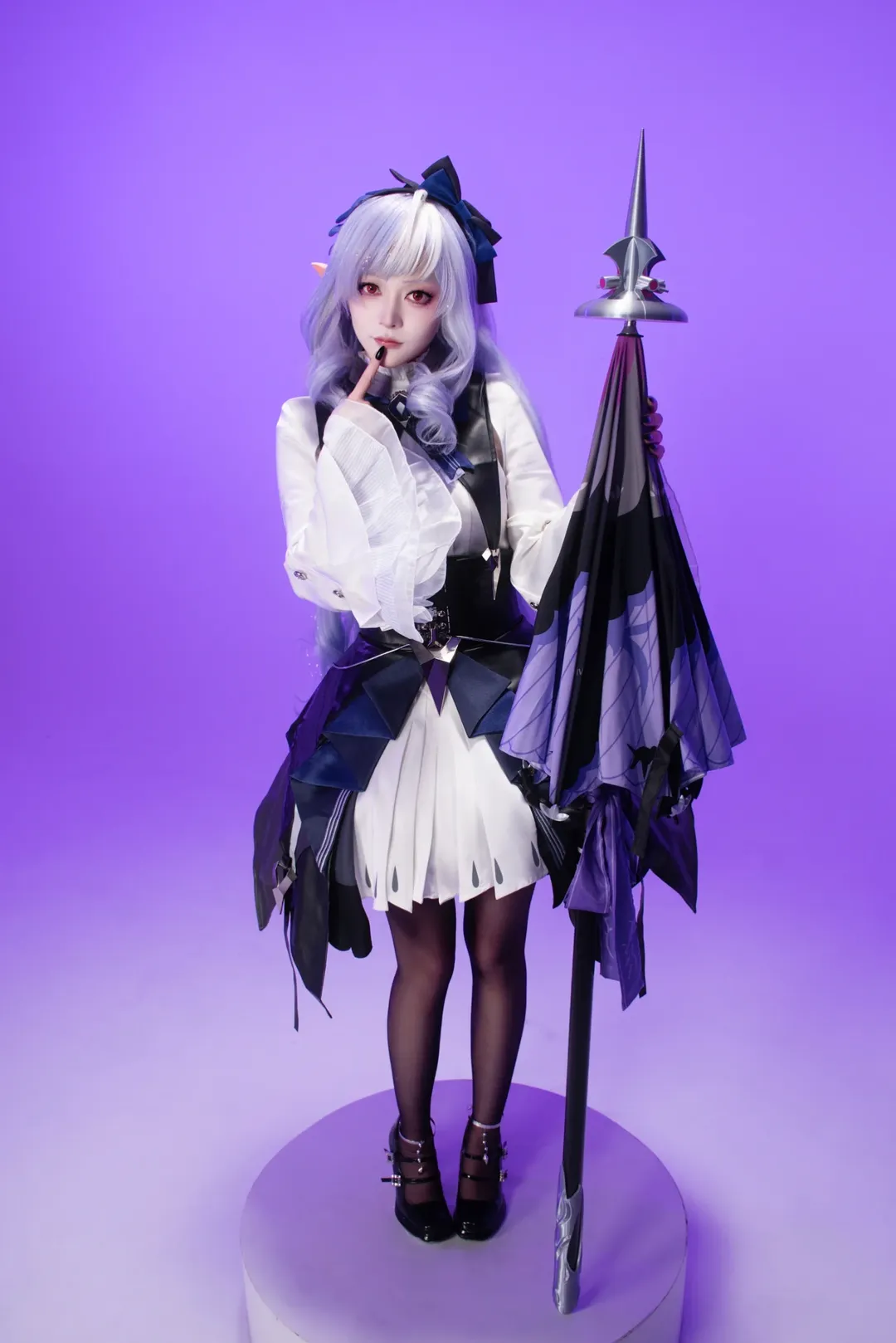 ゼンレスゾーンゼロ, ビビアン コスプレ, 二次元コスプレ, コスプレ撮影, 黒ストッキングコスプレ - 1枚目