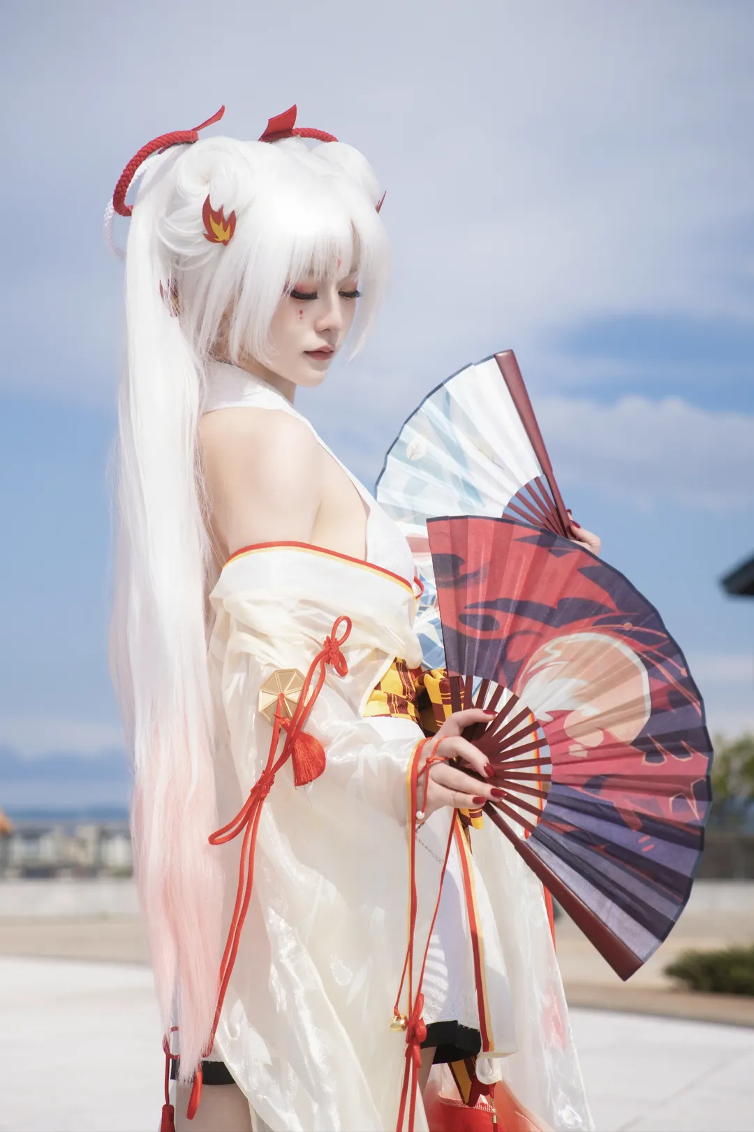 和风cos, 户外cosplay, 不知火cos, 阴阳师, 阿离cos - 第2张