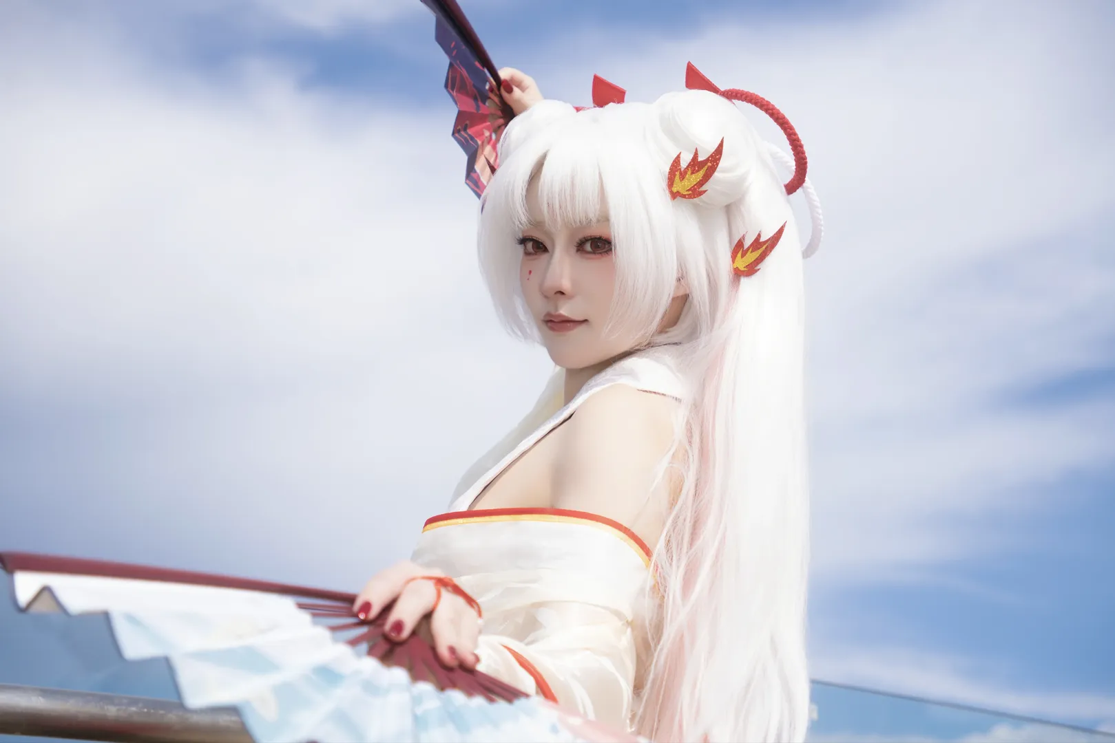 和风cos, 户外cosplay, 不知火cos, 阴阳师, 阿离cos - 第5张