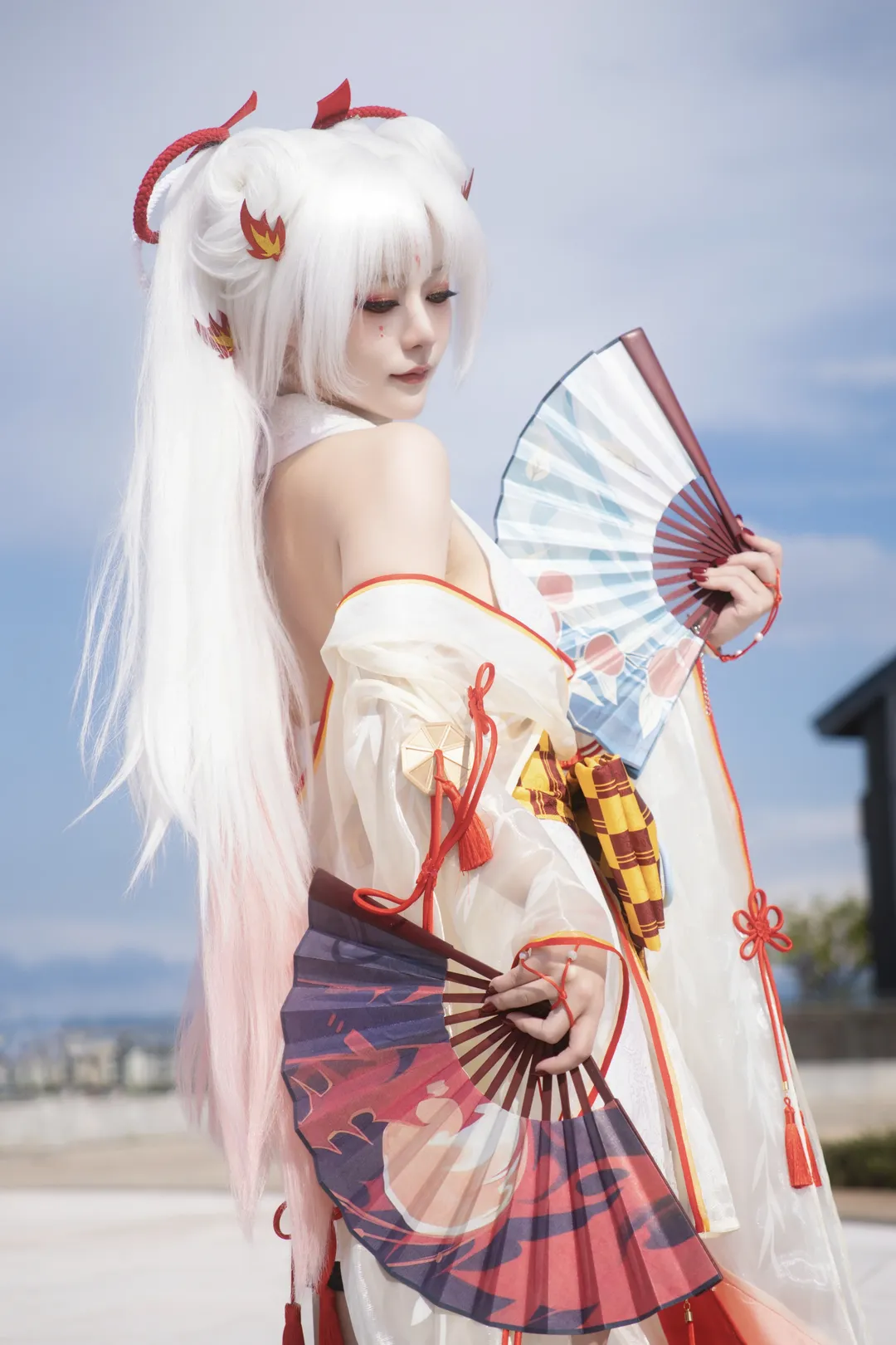 和风cos, 户外cosplay, 不知火cos, 阴阳师, 阿离cos - 第6张