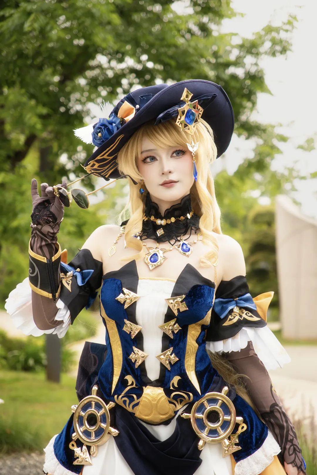 原神, cosplay, 生日快乐, 娜维娅cos, 丝袜穿搭