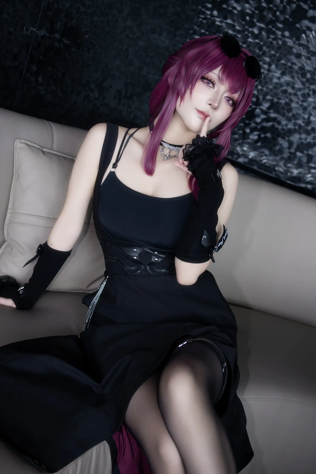 cosplay, 崩坏星穹铁道, 卡芙卡cos, 黑丝, 暗黑风 - 第1张