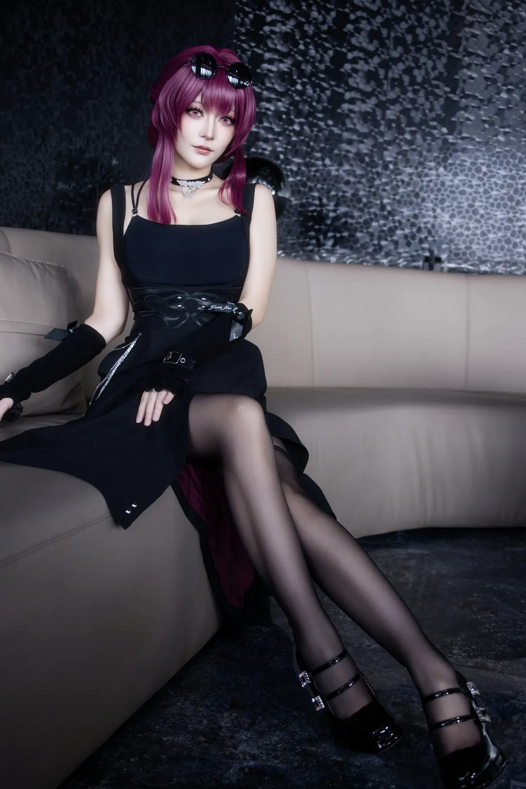 cosplay, 崩坏星穹铁道, 卡芙卡cos, 黑丝, 暗黑风