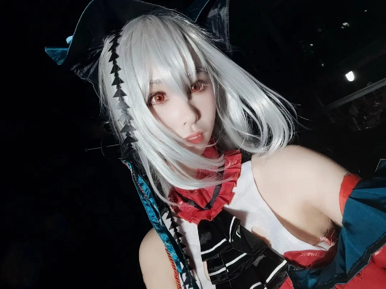 明日方舟, 深海猎人, cosplay分享, 夜景cos, 浊心斯卡蒂cos