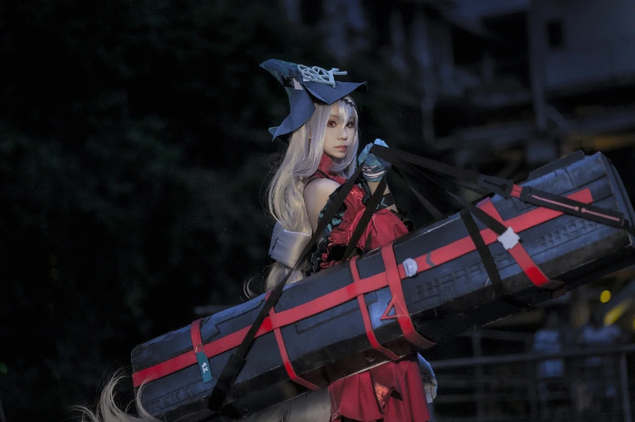 アークナイツ, アビサルハンター, コスプレシェア, 夜景コスプレ, 濁心スカジ コスプレ - 2枚目