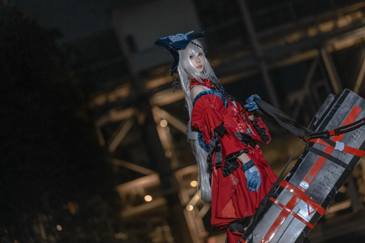 アークナイツ, アビサルハンター, コスプレシェア, 夜景コスプレ, 濁心スカジ コスプレ - 3枚目