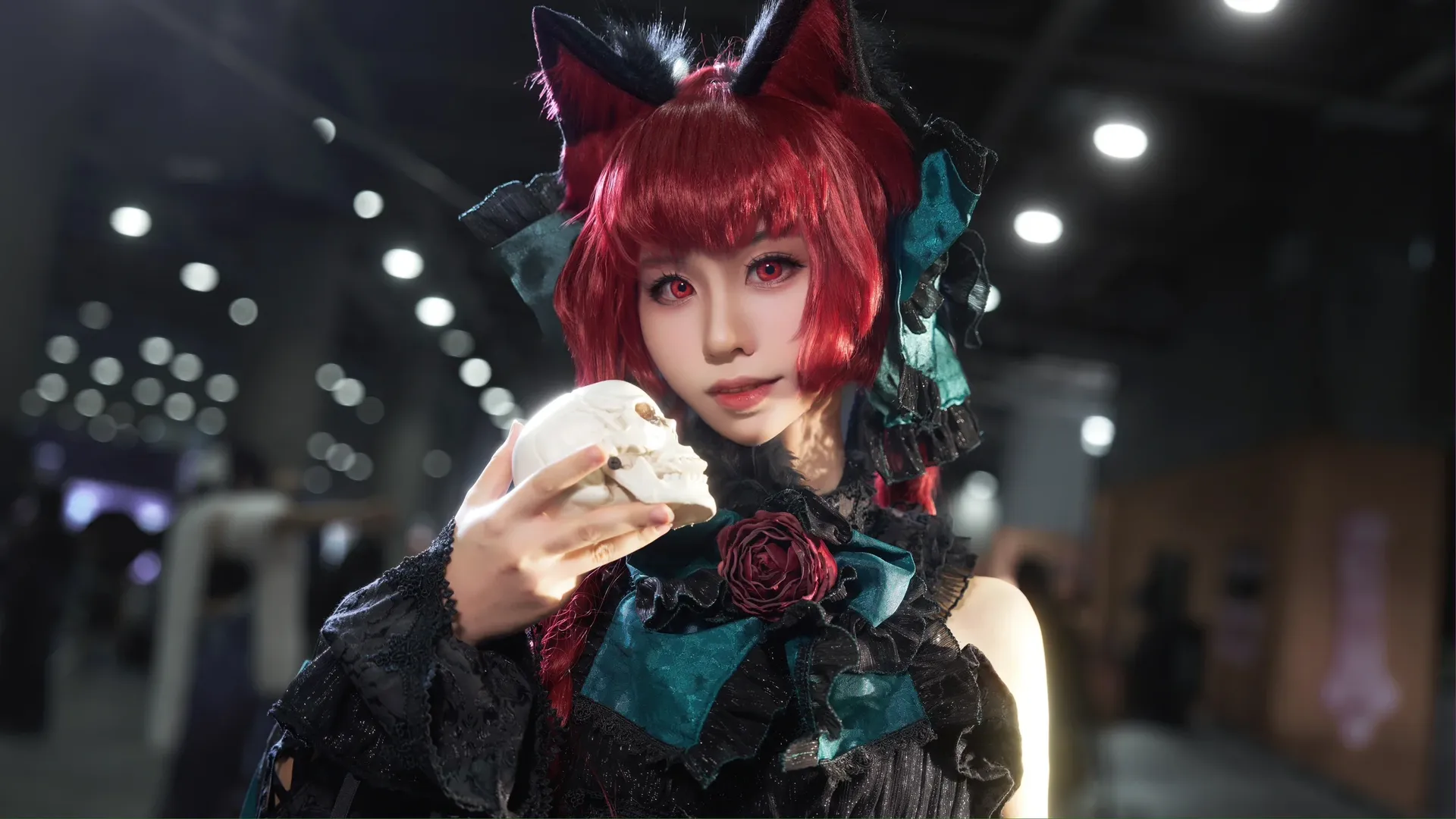 东方project, 哥特风, 漫展场照, 火焰猫燐cos, 暗黑风 - 第1张