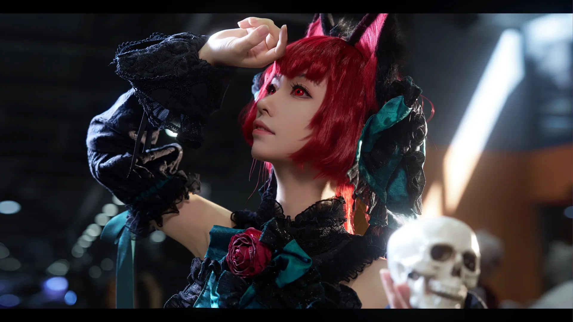 东方project, 哥特风, 漫展场照, 火焰猫燐cos, 暗黑风 - 第3张