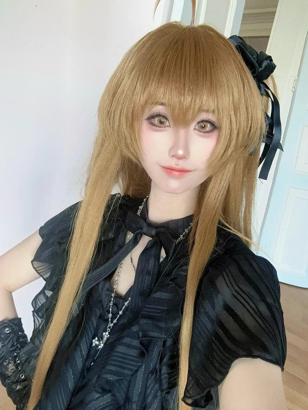 龙族, 哥特风礼服, 夏弥cos, 黑丝过膝袜, 广州龙族only - 第1张