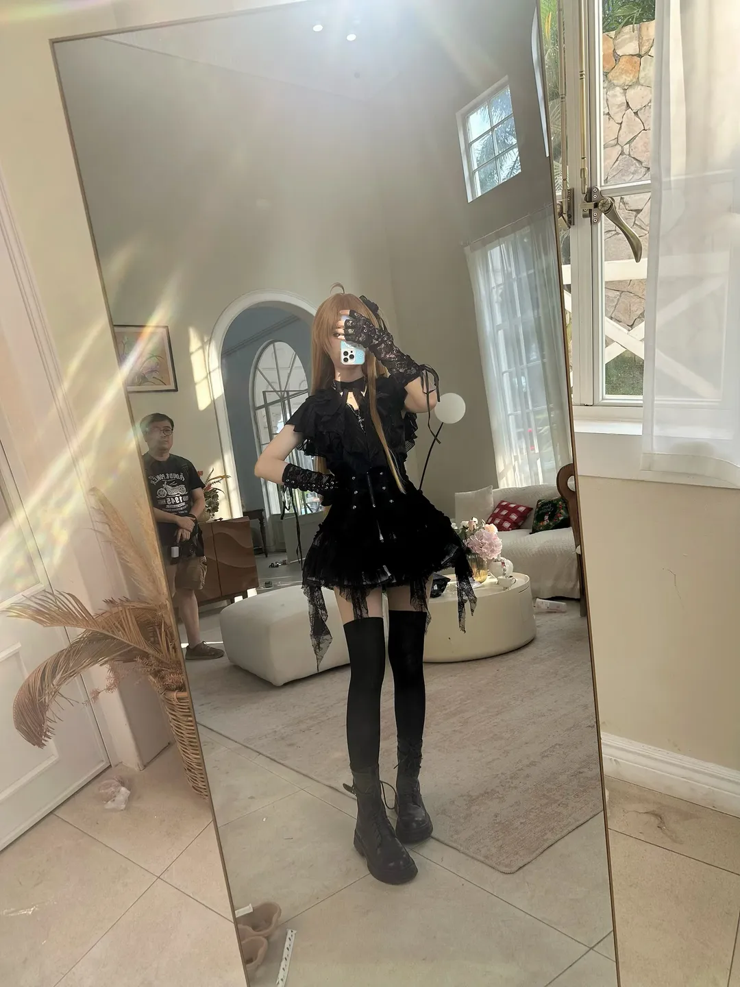 龙族, 哥特风礼服, 夏弥cos, 黑丝过膝袜, 广州龙族only