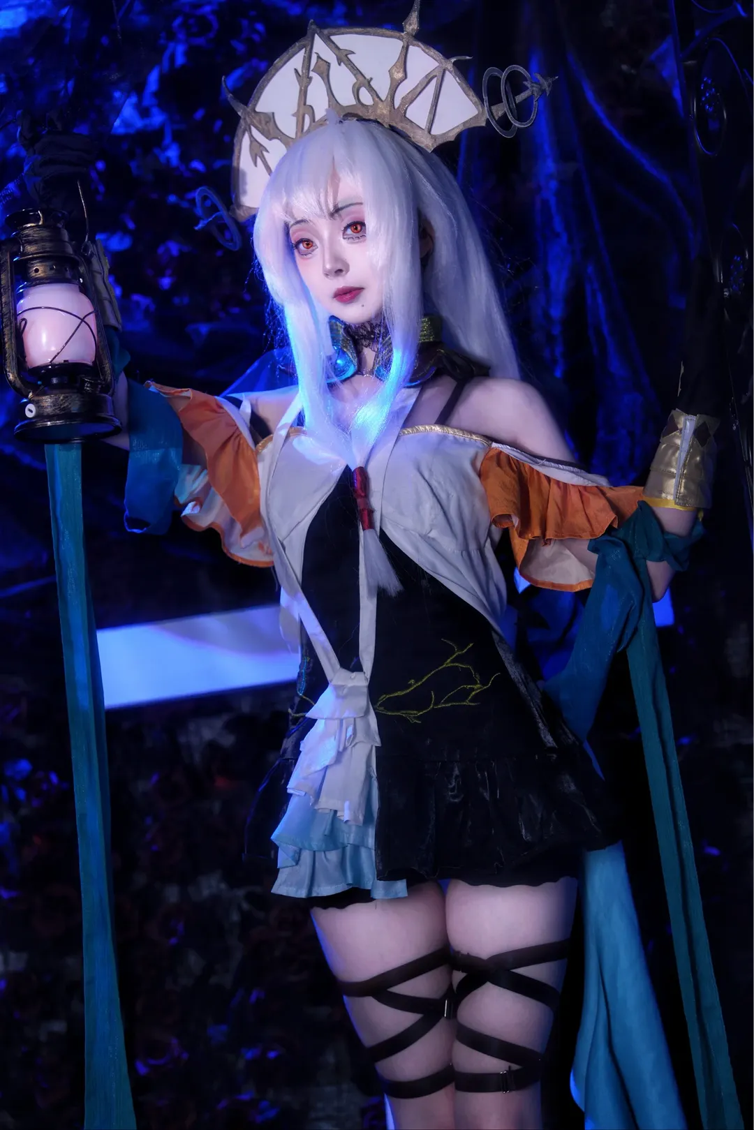 二次元摄影, 明日方舟, cosplay正片, 哥特暗黑, 浊心斯卡蒂cos - 第6张