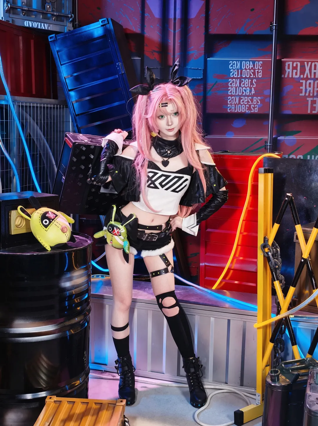 绝区零, 工业风摄影, 过膝袜穿搭, cosplay花絮, 妮可cos
