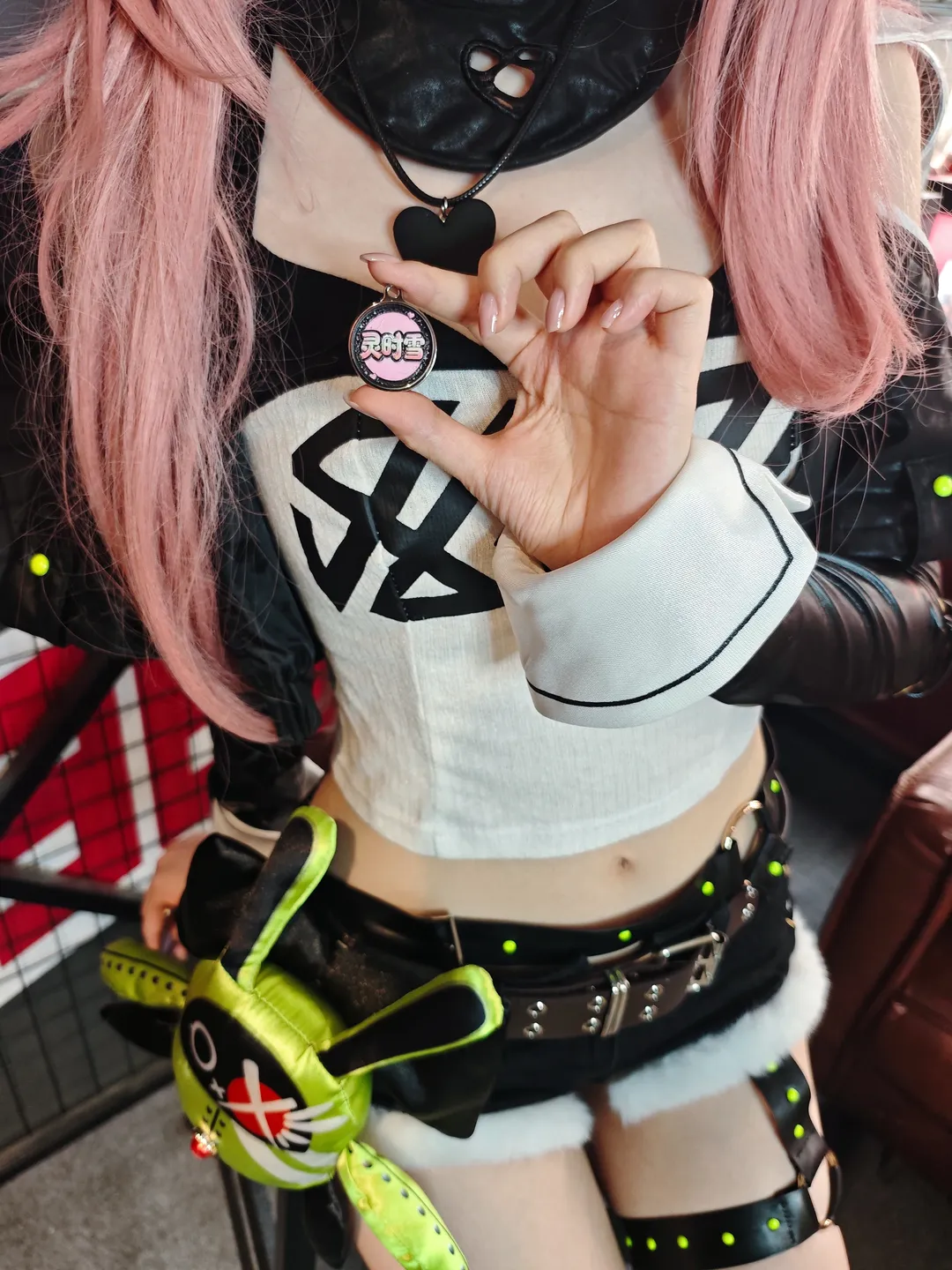 コスプレ, ストッキング, ピンク髪と黒ストッキング, レトロストリートスタイル, オリジナルグッズ