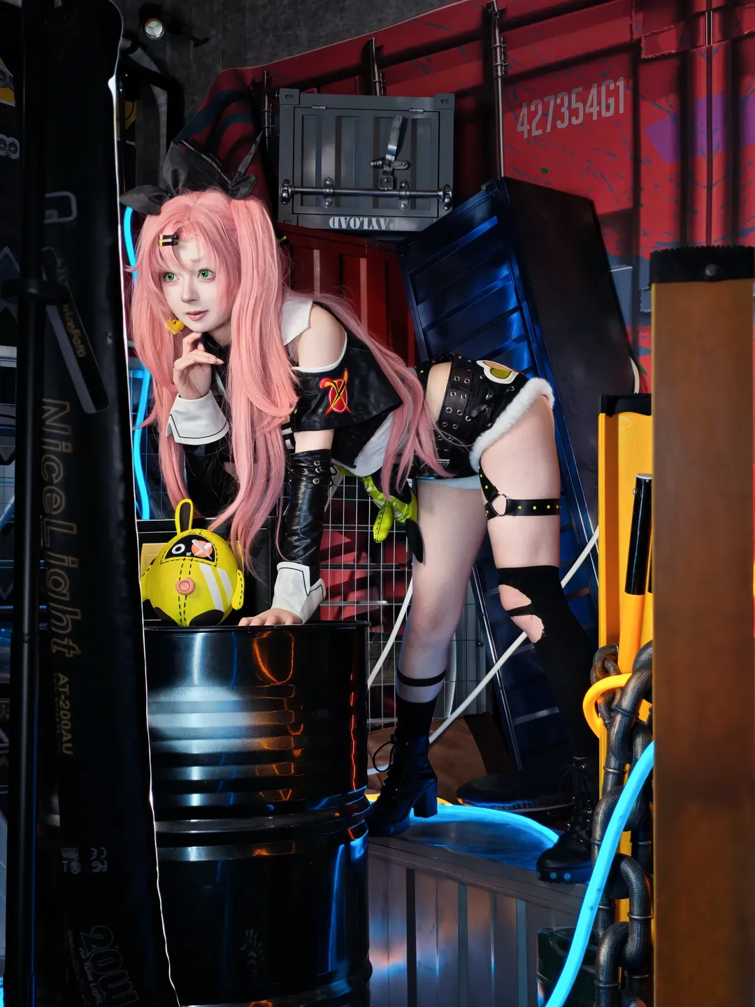 绝区零, cosplay, 工业风, 黑丝, 妮可cos - 第1张