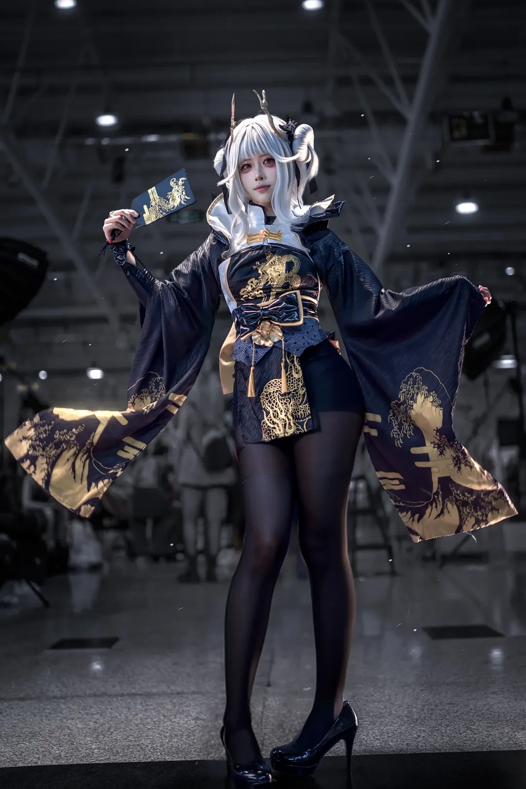cosplay, 胜利女神妮姬, 白兔布兰儿cos, 漫展摄影, 黑丝穿搭 - 第2张