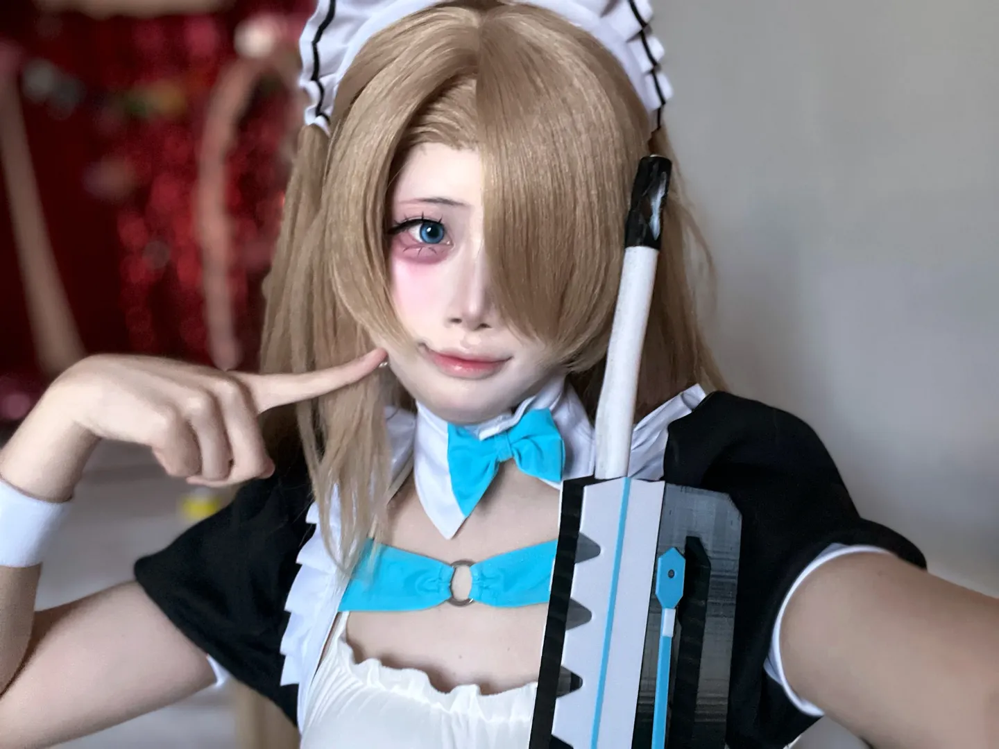 蔚蓝档案, 二次元cosplay, cosplay日常, 明日奈cos, 女仆cos