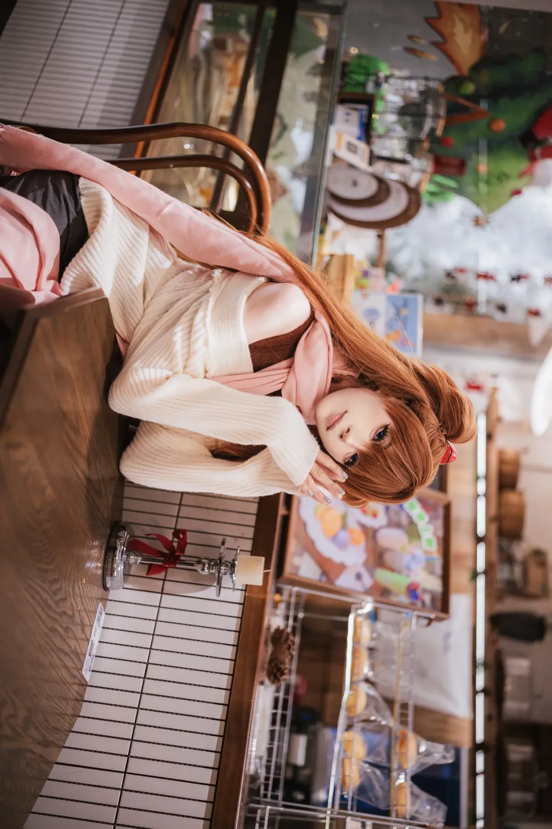 冬のコーディネート, アスカコスプレ, 新世紀エヴァンゲリオン, 黒ストッキング, コスプレ撮影 - 10枚目