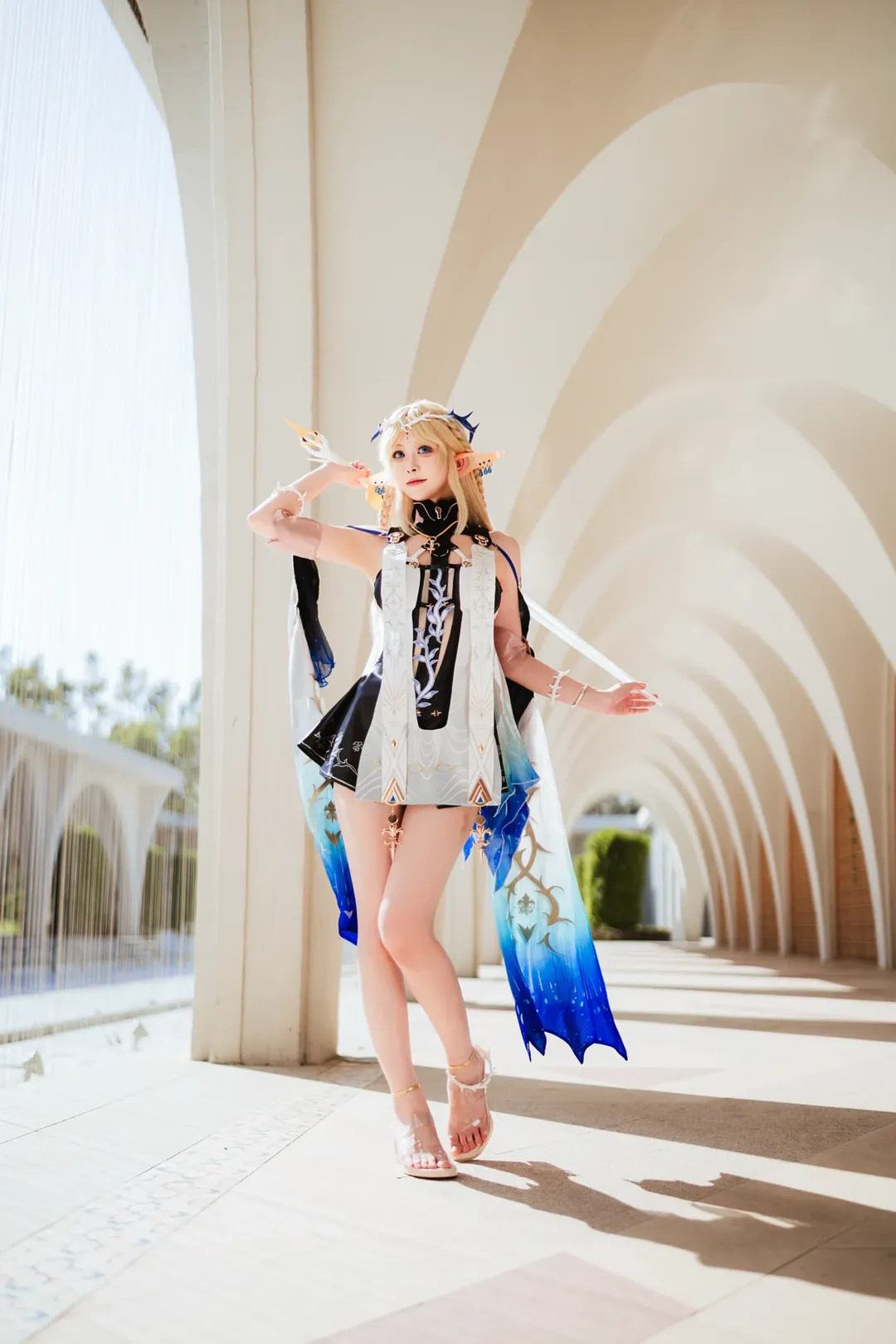 Wuthering Waves, Cartethyia Cosplay, Outdoor photography, Cosplay sharing, Elf ears cosplay - Image 6