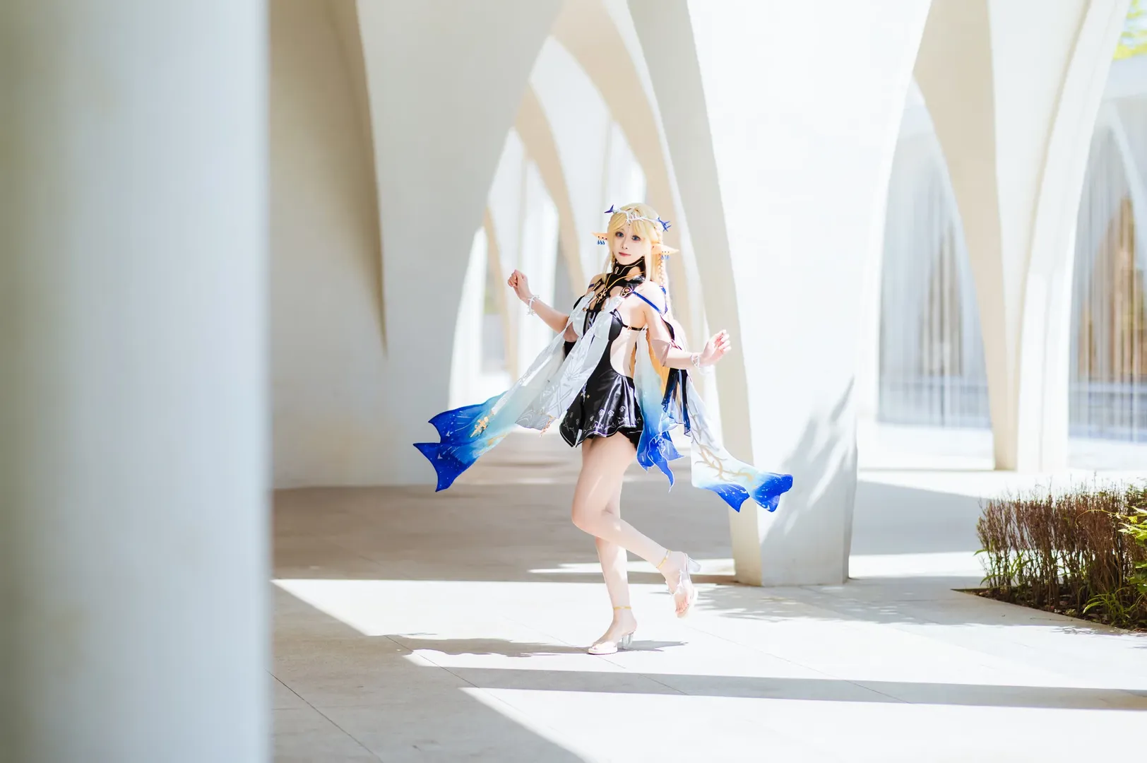 Wuthering Waves, Cartethyia Cosplay, Outdoor photography, Cosplay sharing, Elf ears cosplay - Image 7