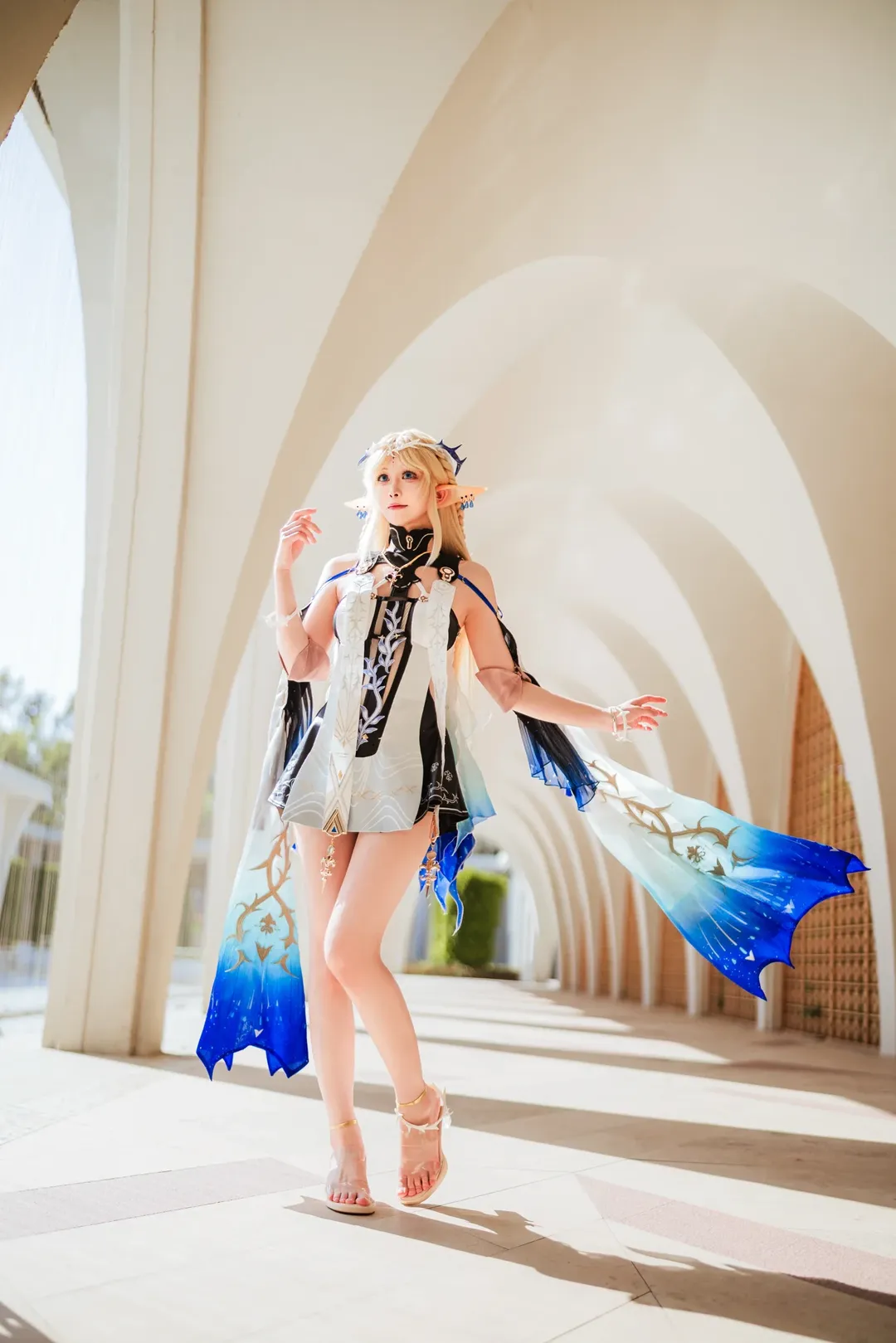 Wuthering Waves, Cartethyia Cosplay, Outdoor photography, Cosplay sharing, Elf ears cosplay - Image 8