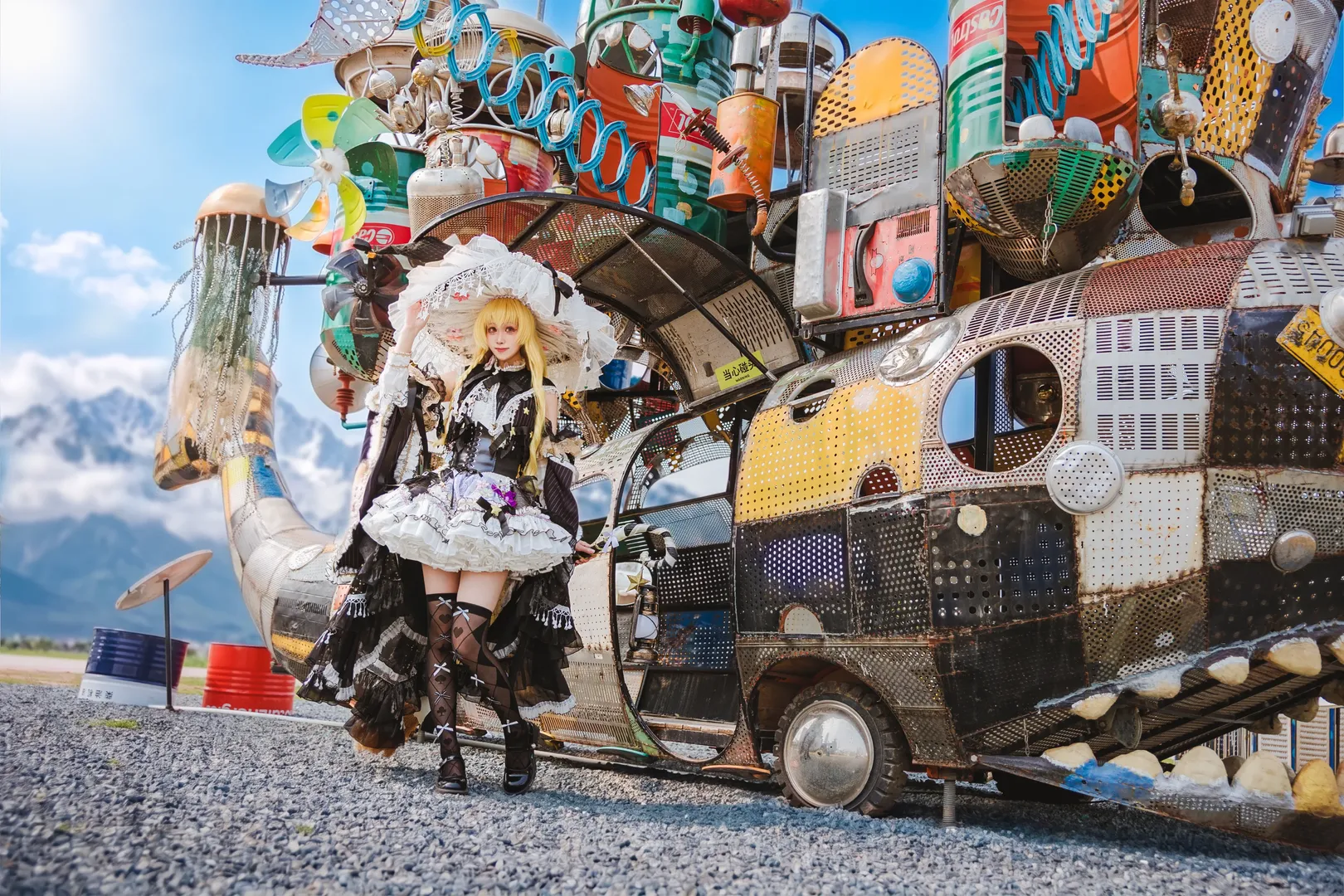 戶外攝影, 絲襪穿搭, 哥特洛麗塔, 廢土風寫真, 東方project cosplay