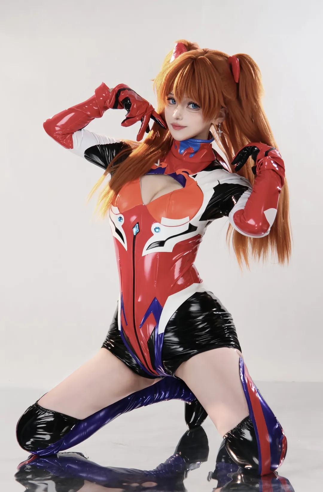 cosplay, EVA, 明日香cos, 战斗服, 动作分享