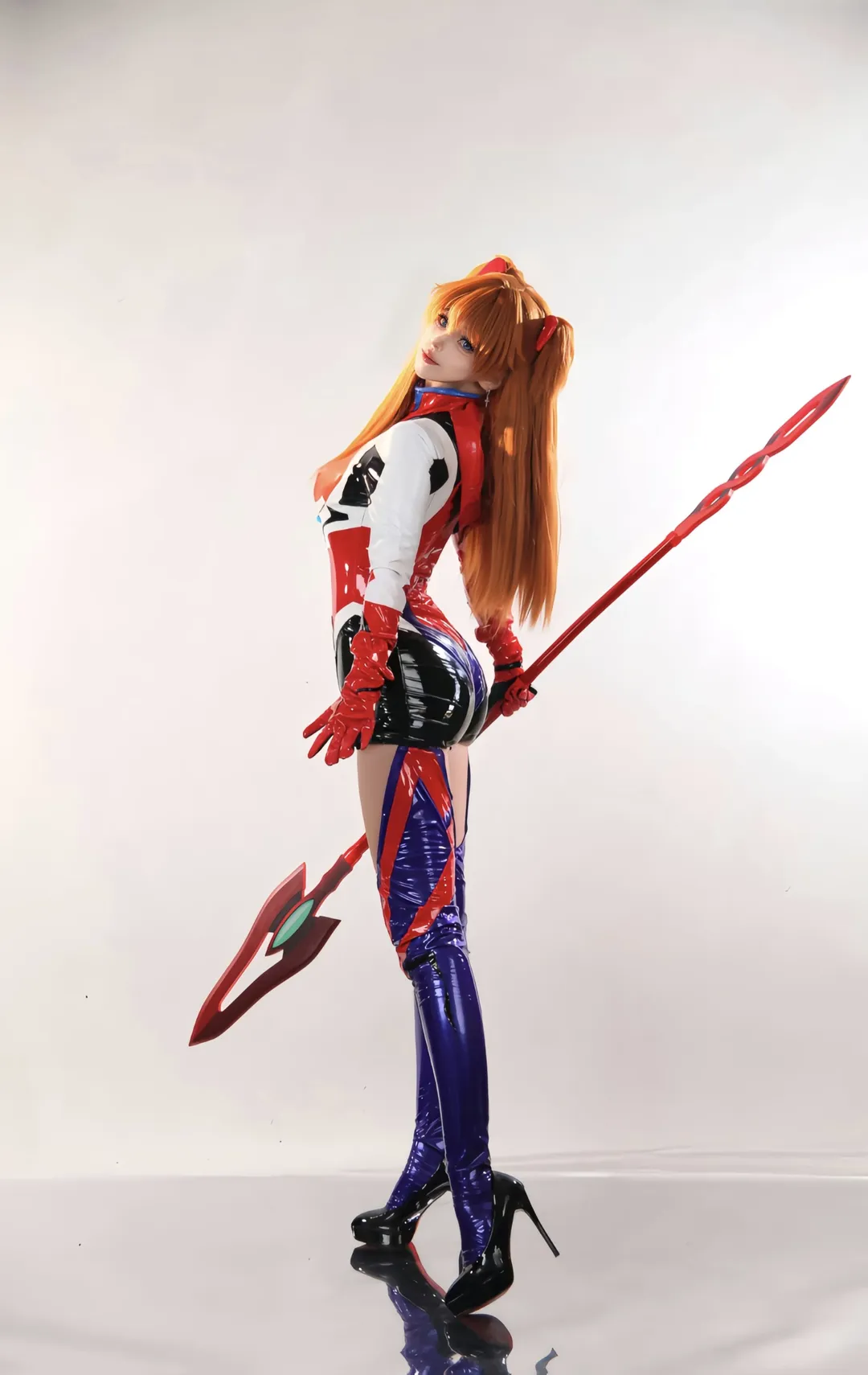 cosplay, EVA, 明日香cos, 战斗服, 动作分享 - 第7张
