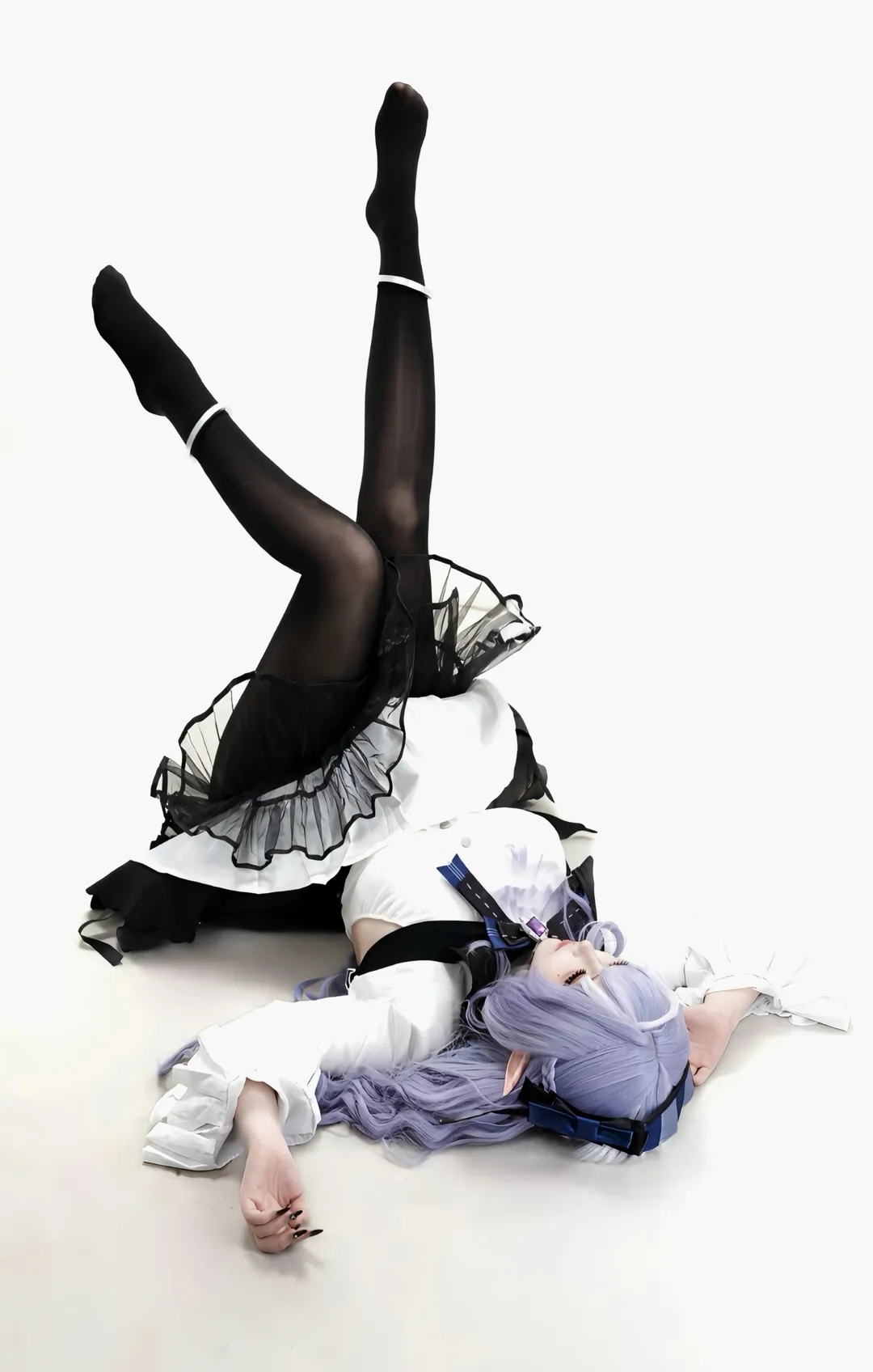 绝区零, 薇薇安cos, cosplay摄影, 黑丝穿搭, 精灵耳妆造 - 第4张