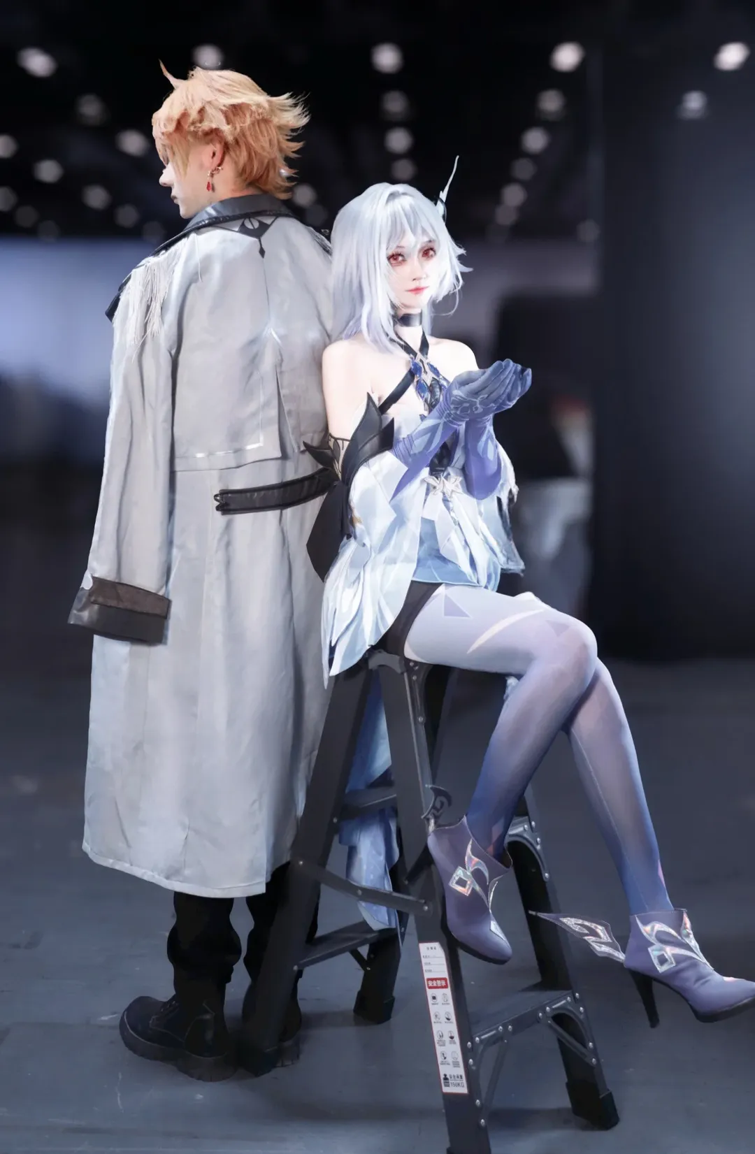 原神, 丝柯克cos, cosplay摄影, 达达利亚cos, 渐变丝袜