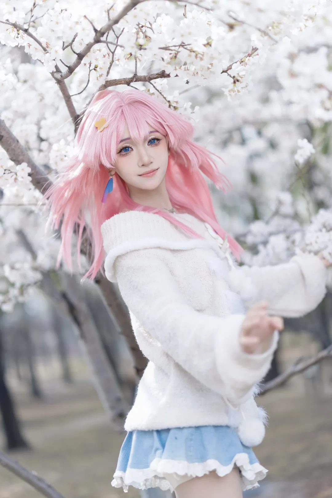 Honkai: Star Rail, March 7th cosplay, Anime-style fashion, Sakura Photograph, Sweet girl - Image 3