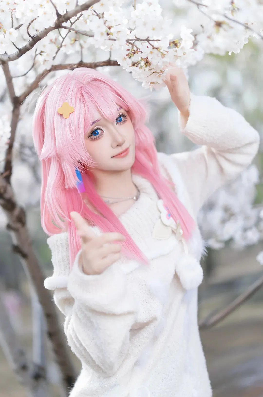 Honkai: Star Rail, March 7th cosplay, Anime-style fashion, Sakura Photograph, Sweet girl - Image 4