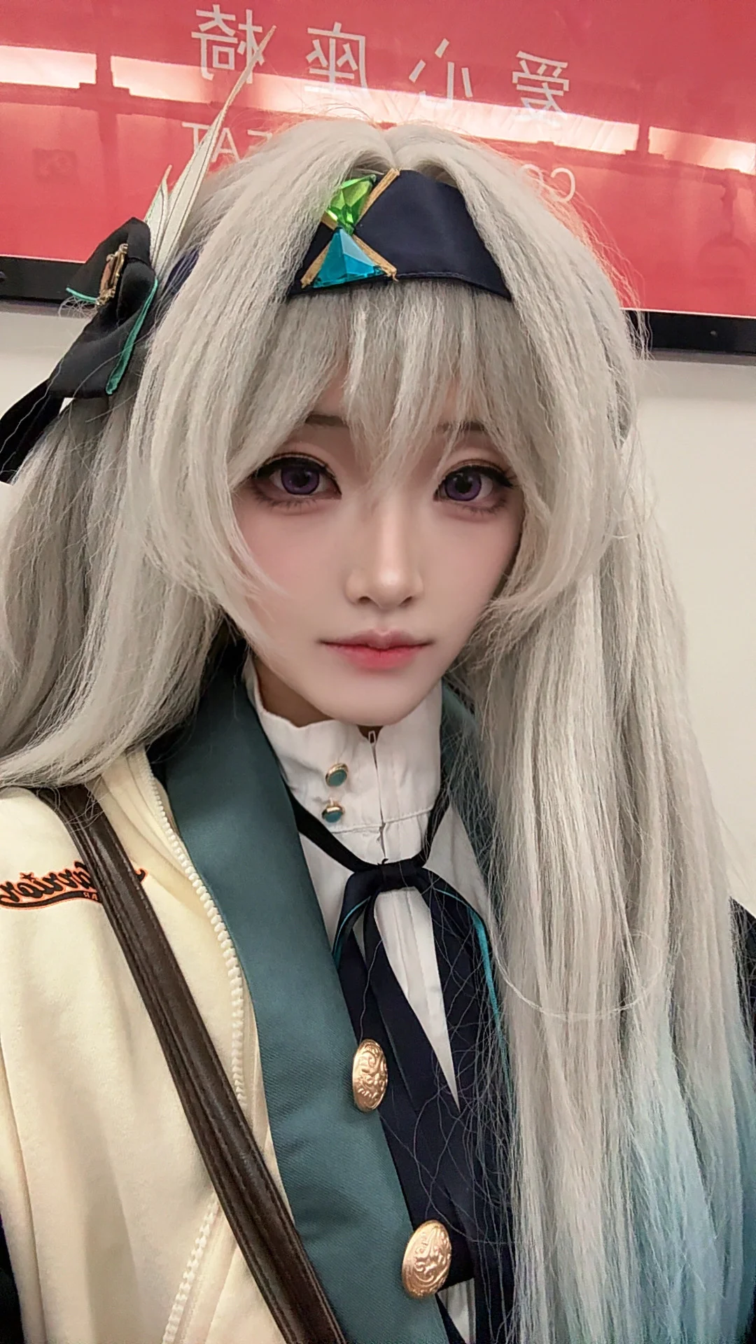 崩坏星穹铁道, 流萤cos, cosplay日常, 外景写真, 银白发色 - 第2张