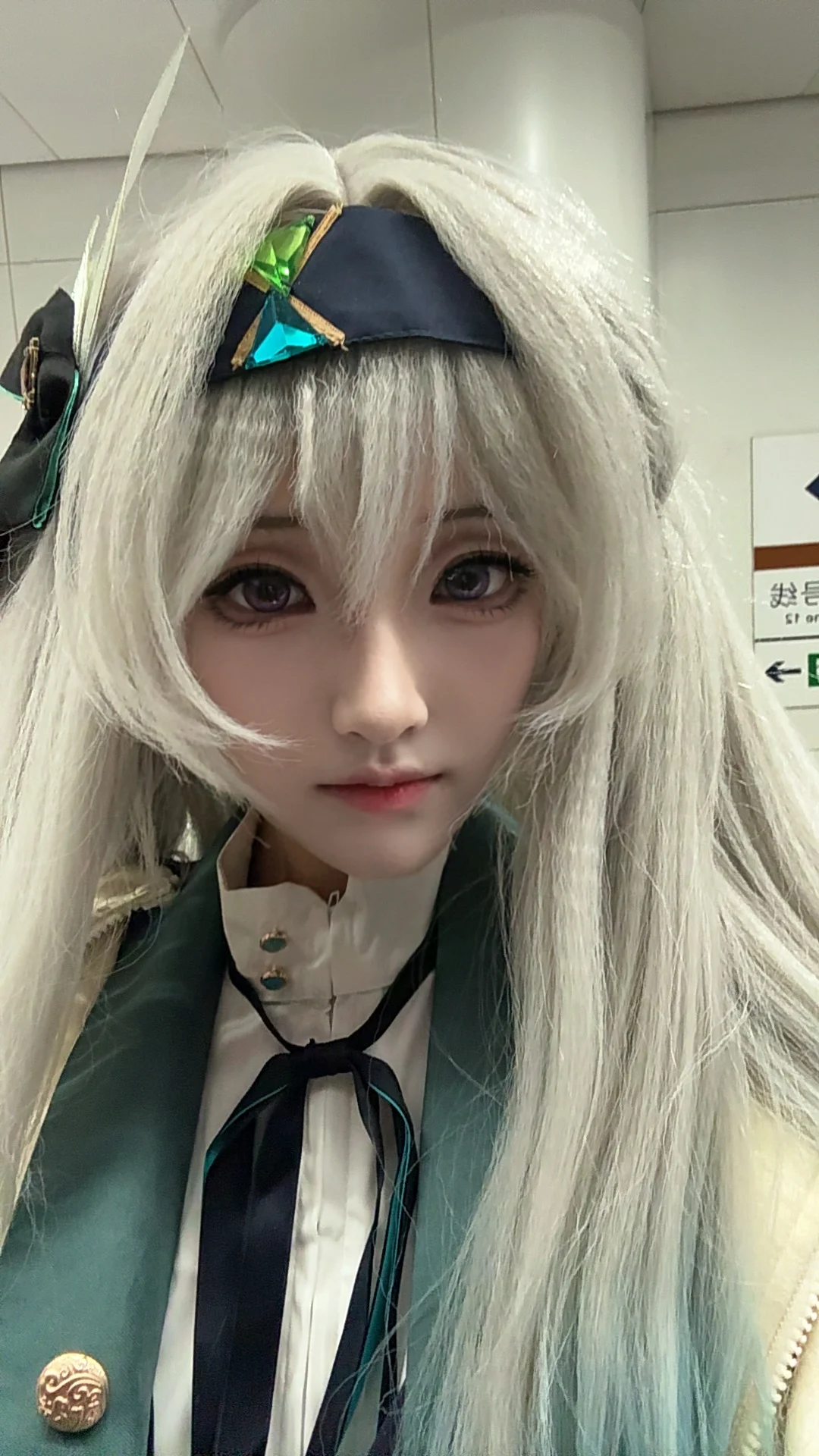 崩坏星穹铁道, 流萤cos, cosplay日常, 外景写真, 银白发色 - 第3张
