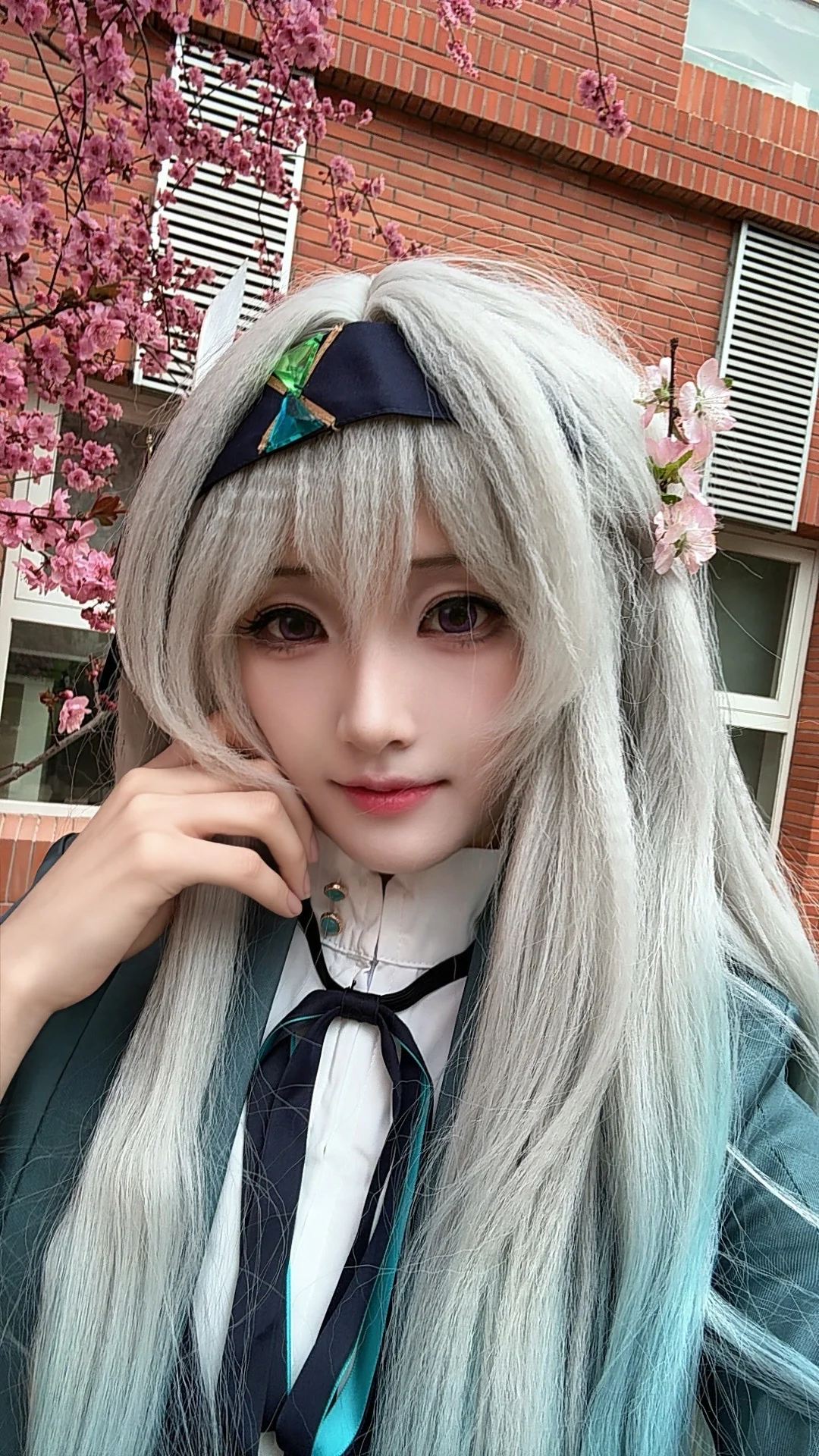 崩壊：スターレイル, ホタル コスプレ, コスプレ日常, ロケーション撮影, 銀白の髪色