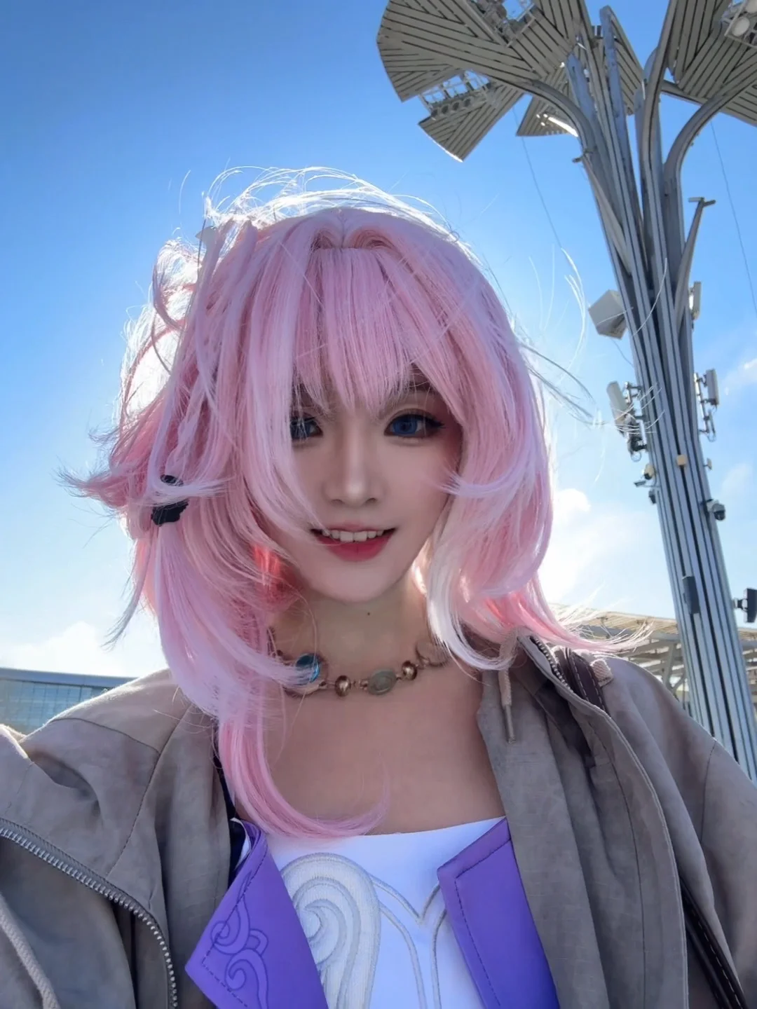 二次元少女, 昔涟cos, 崩坏星穹铁道, 户外摄影, cosplay日常