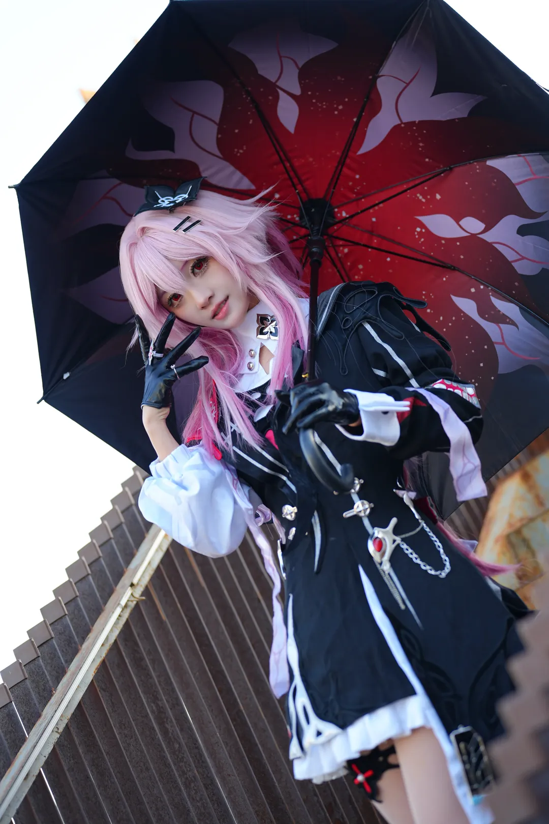 Honkai: Star Rail, Evernight cosplay, Wig styling, Convention cosplay photoset, Cosplay outdoor photography