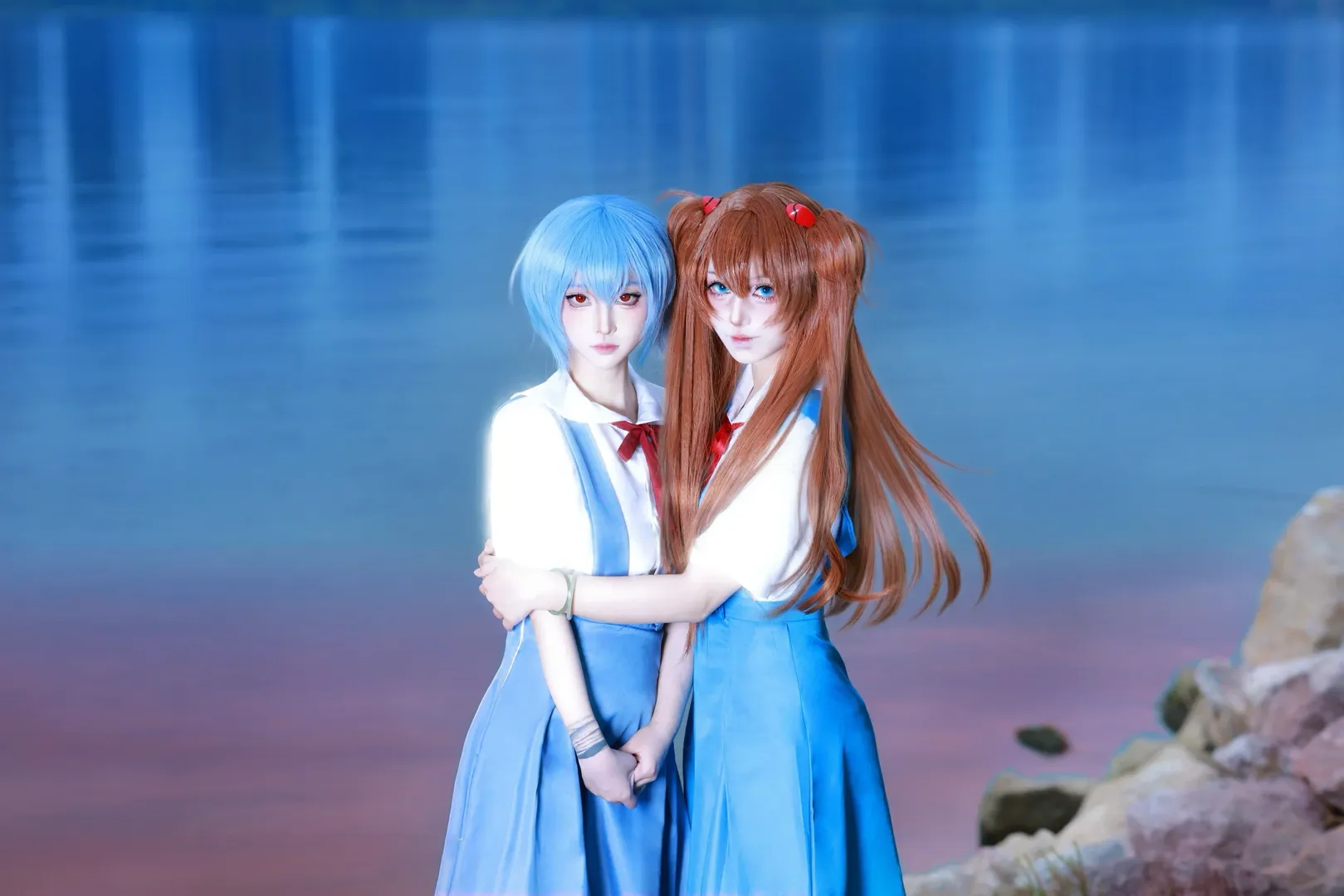 cosplay, 绫波丽cos, 明日香cos, 新世纪福音战士, 香丽cp - 第3张