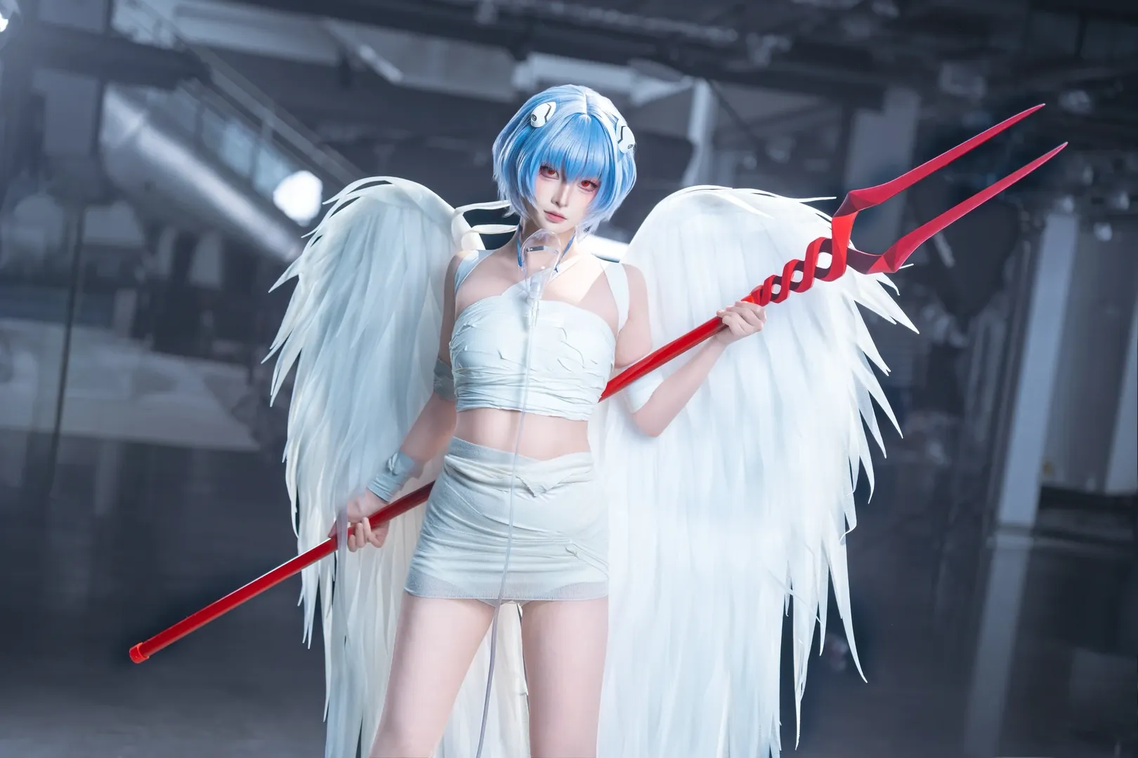 イベント写真, 綾波レイコスプレ, 新世紀エヴァンゲリオン, 長沙夢華アニメイベント, 包帯天使