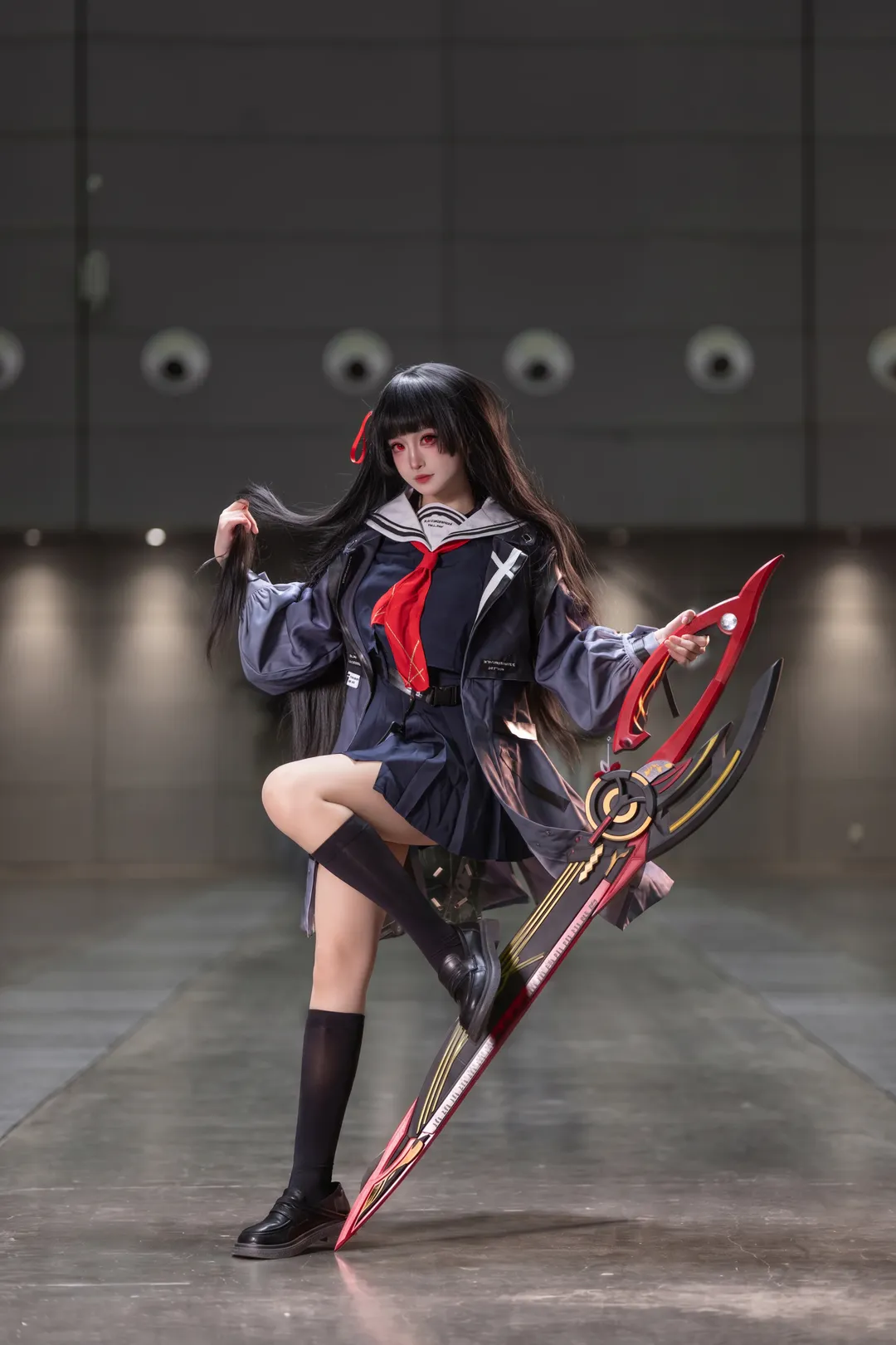 cosplay摄影, 黑丝cos, 长沙ACC漫展, 阿蕾奇诺cos, 雾子cos
