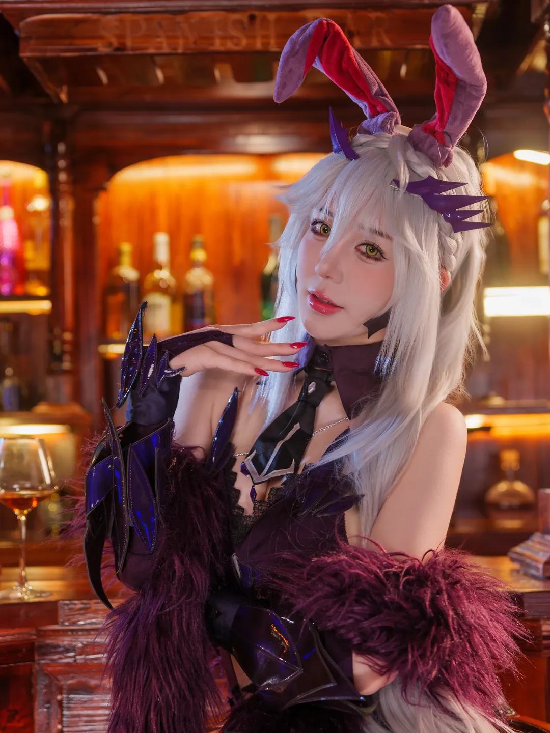 二次元, FGO, 黑枪呆cos, 黑丝网袜, 红磨坊 - 第1张