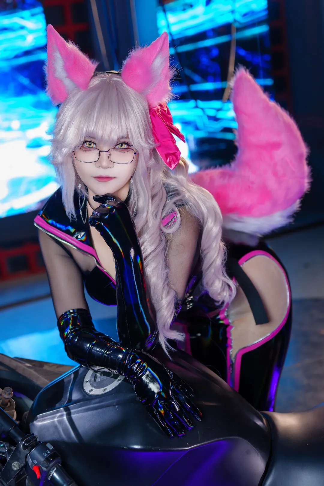 cosplay, Cyberpunk, Fate/Grand Order, Koyanskaya cosplay, Patent leather