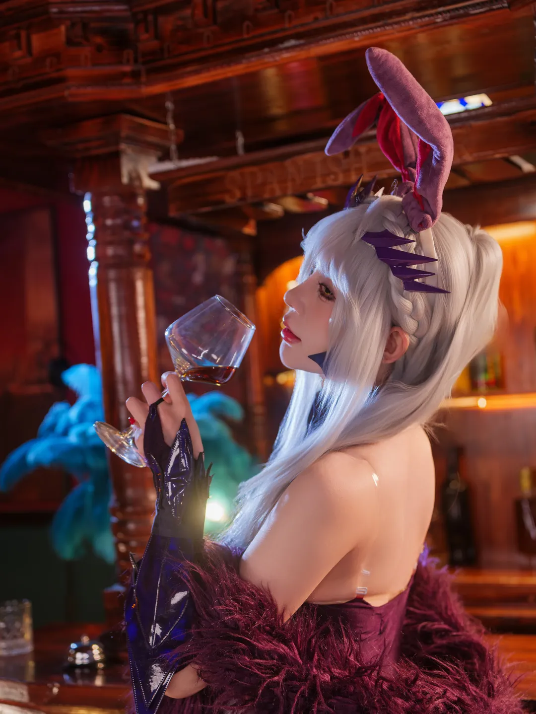 二次元, 兔女郎, FGO, 黑枪呆cos, 网袜 - 第1张