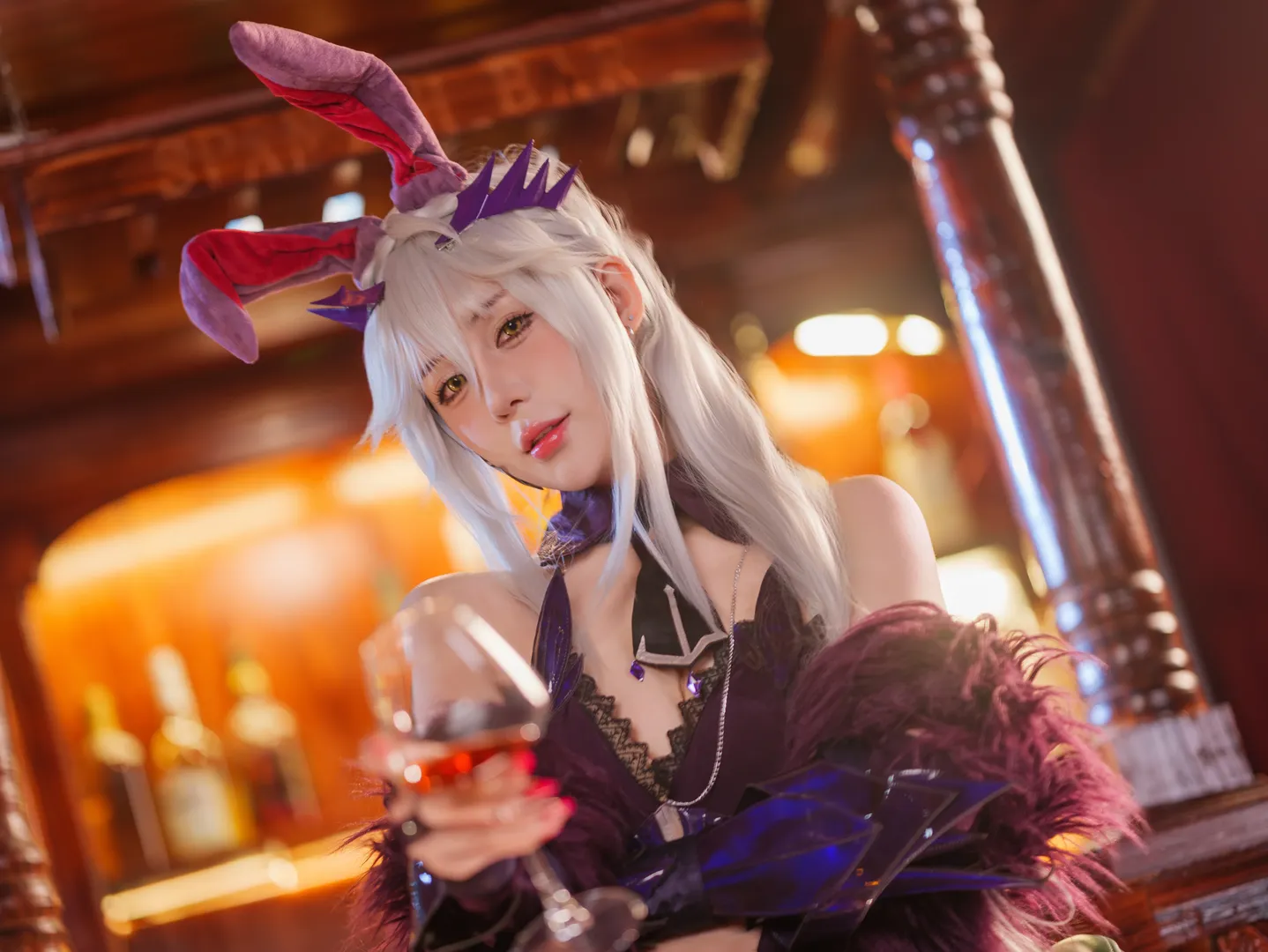 二次元, 兔女郎, FGO, 黑枪呆cos, 网袜 - 第2张
